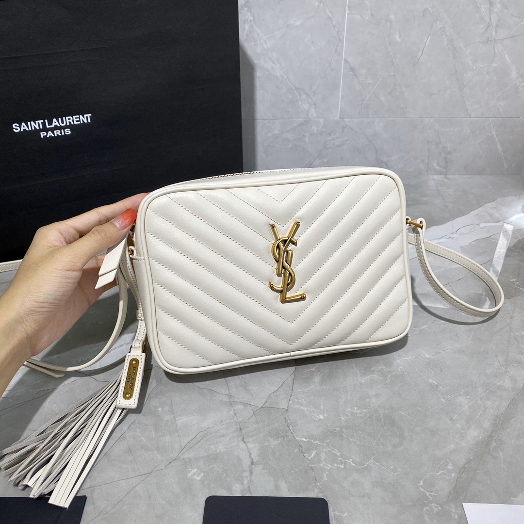 Basic Bag Cow Leather White M-l