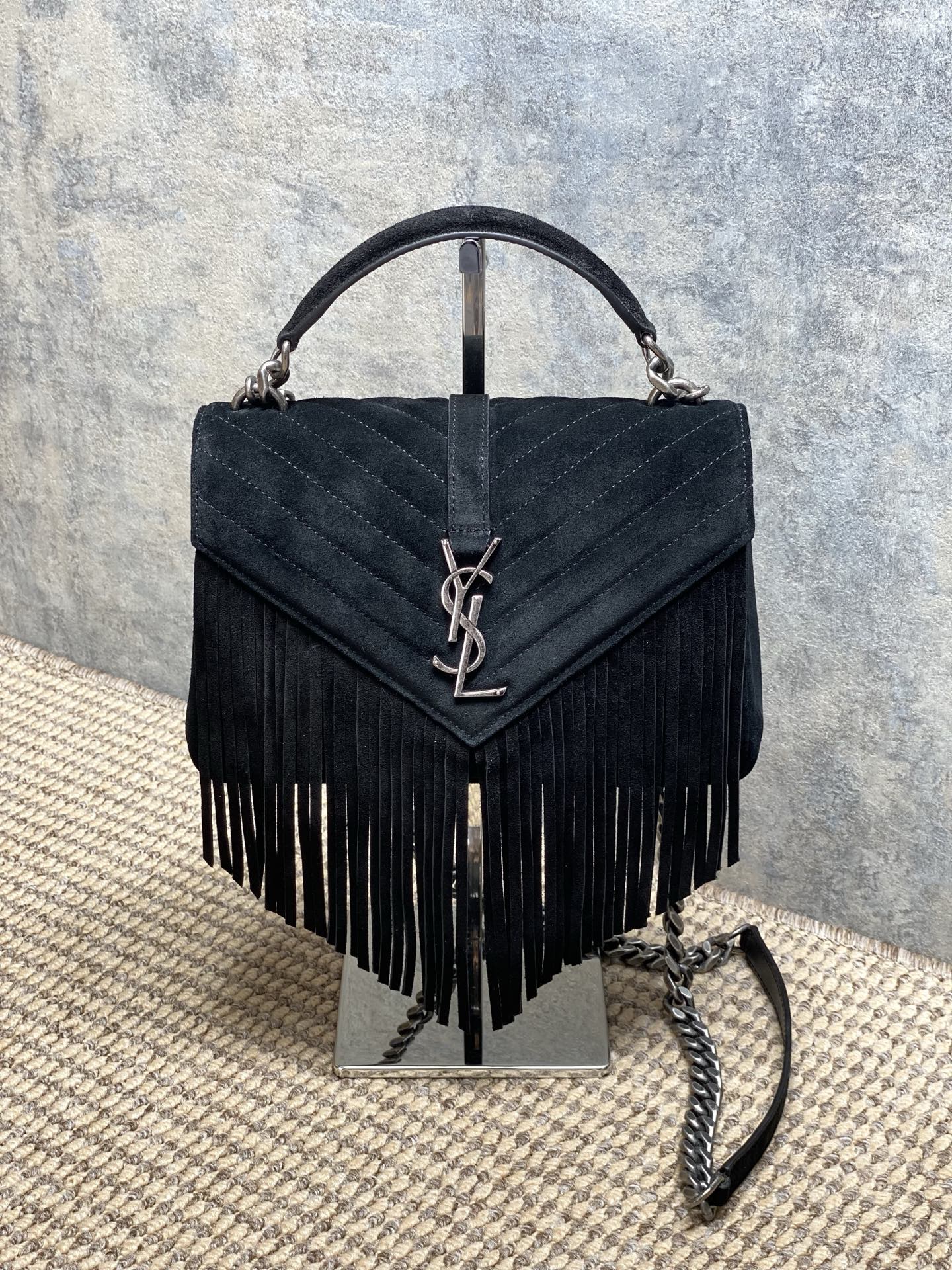 Ysl Tote Bag Real Leather Gold 24cm-l-s