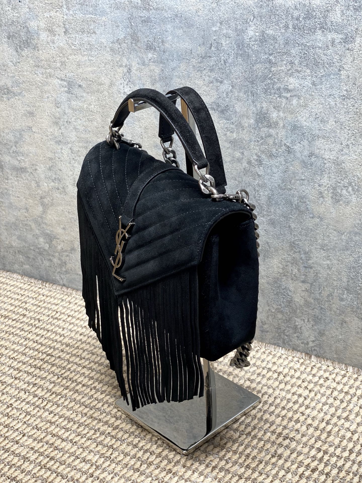 Ysl Tote Bag Real Leather Gold 24cm-l-s