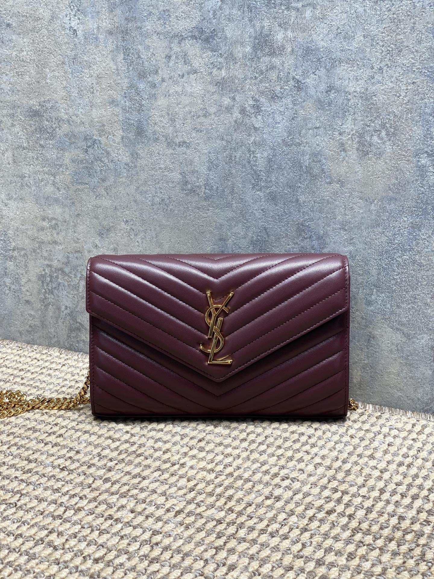 Ysl Clutch Bag Sheepskin L-s