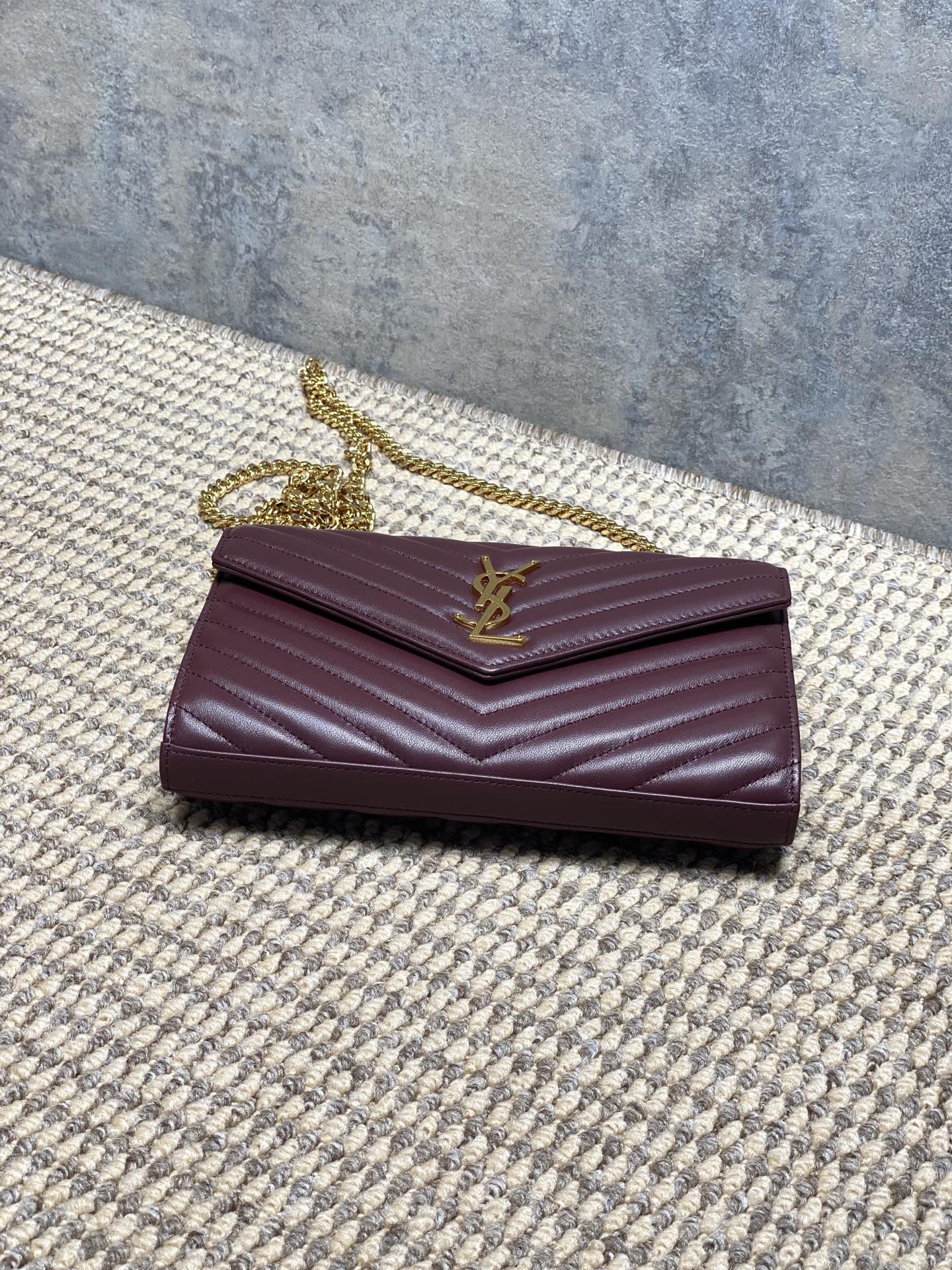 Ysl Clutch Bag Sheepskin L-s