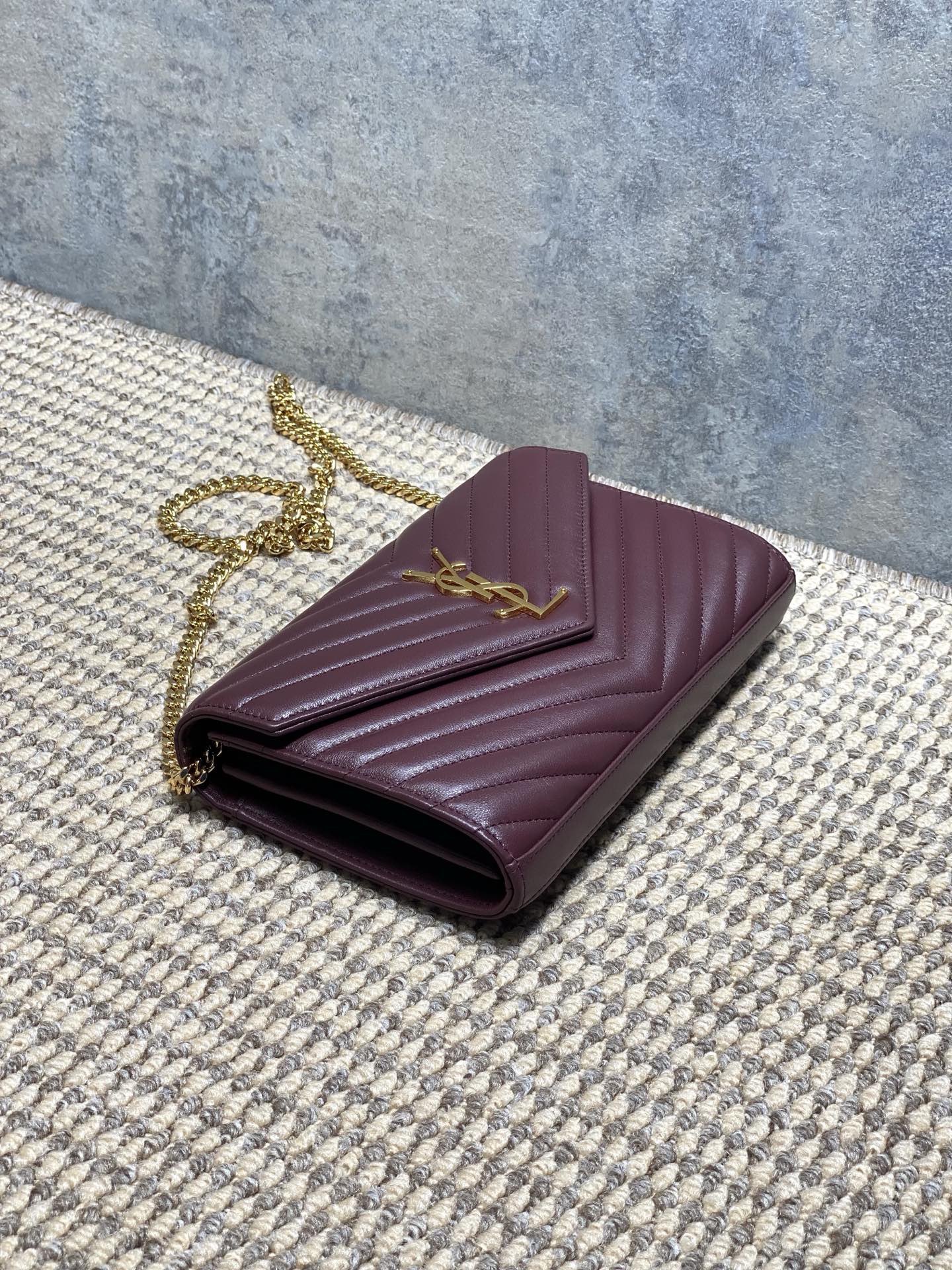 Ysl Clutch Bag Sheepskin L-s