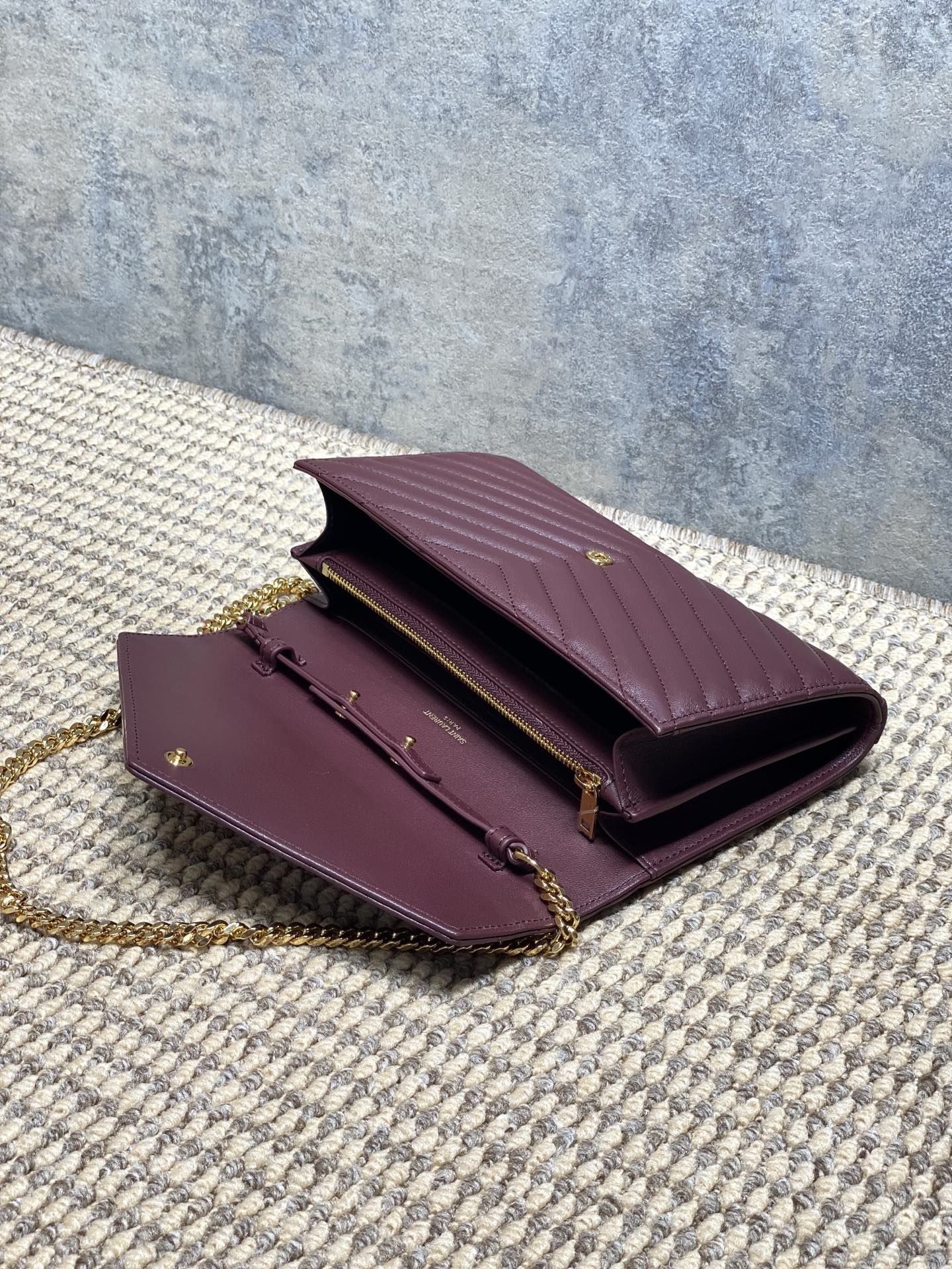 Ysl Clutch Bag Sheepskin L-s