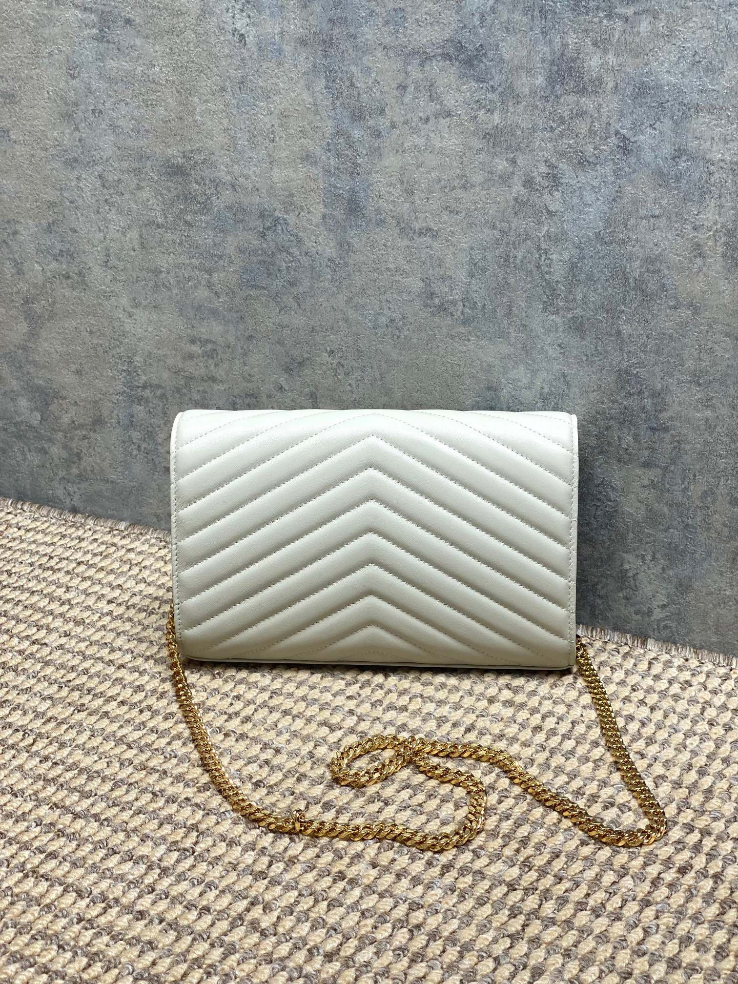 Ysl Clutch Bag Sheepskin L-s