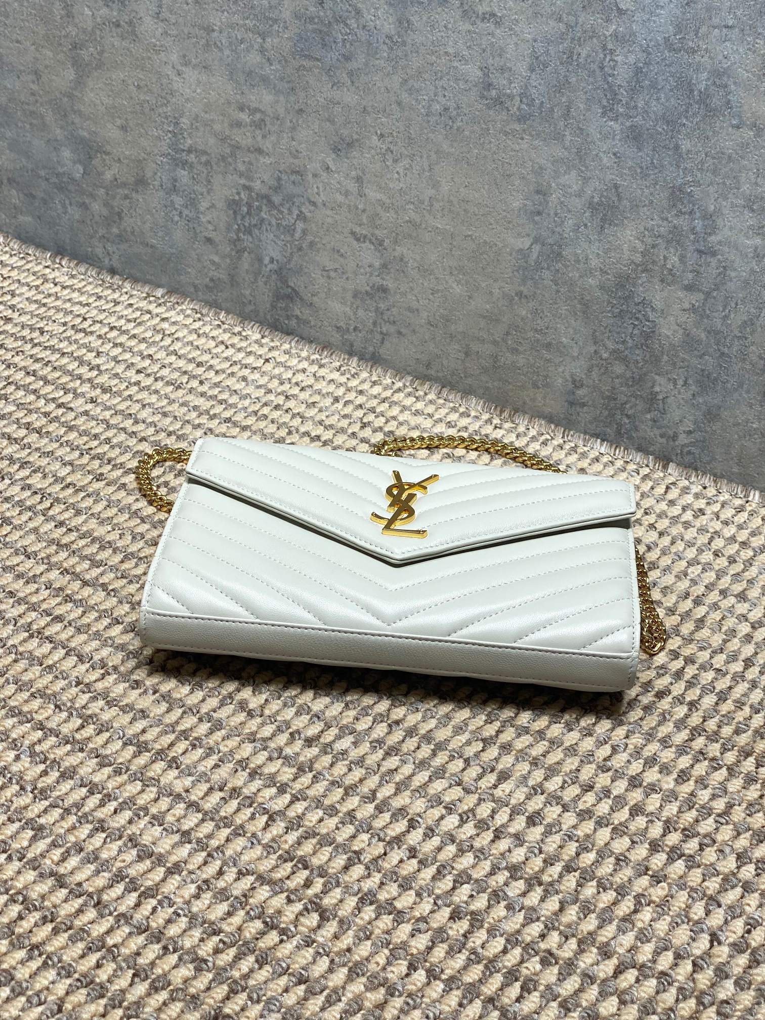Ysl Clutch Bag Sheepskin L-s