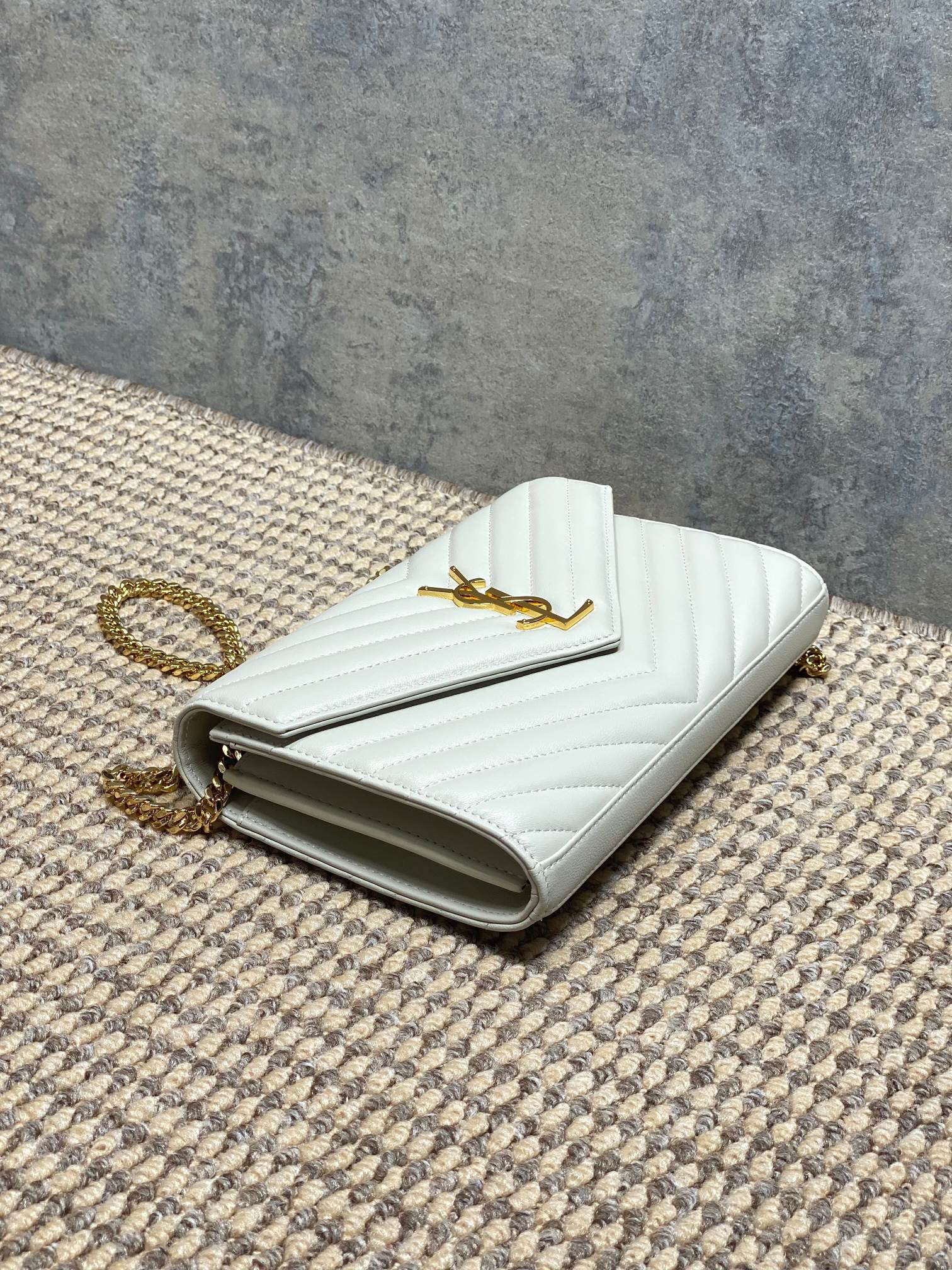 Ysl Clutch Bag Sheepskin L-s