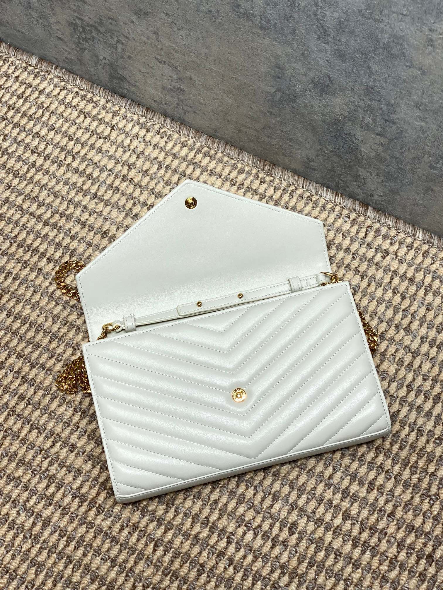 Ysl Clutch Bag Sheepskin L-s