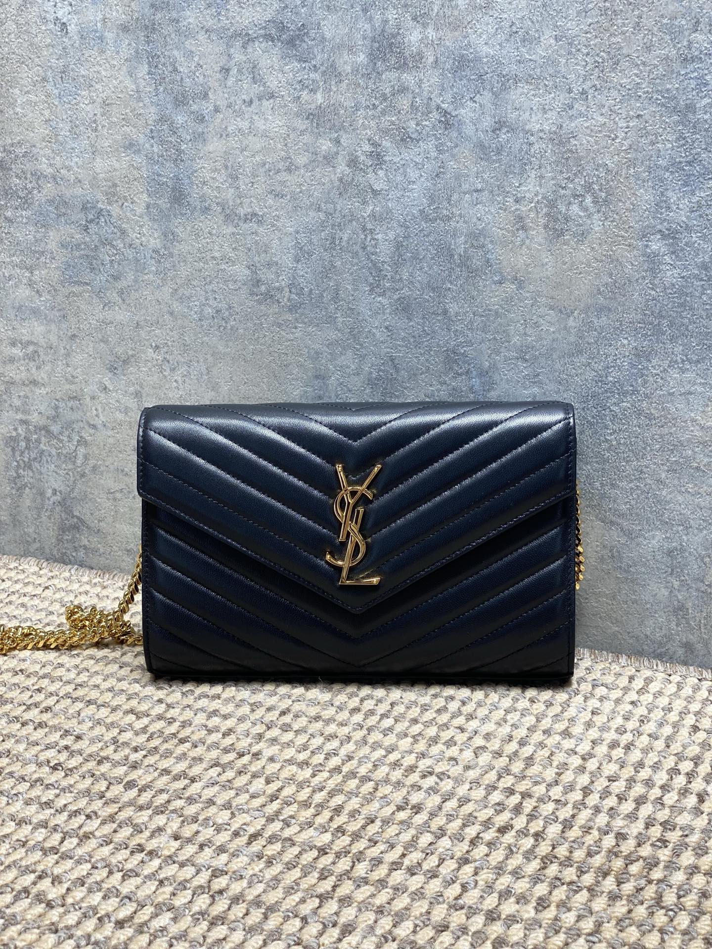 Ysl Clutch Bag Sheepskin L-s