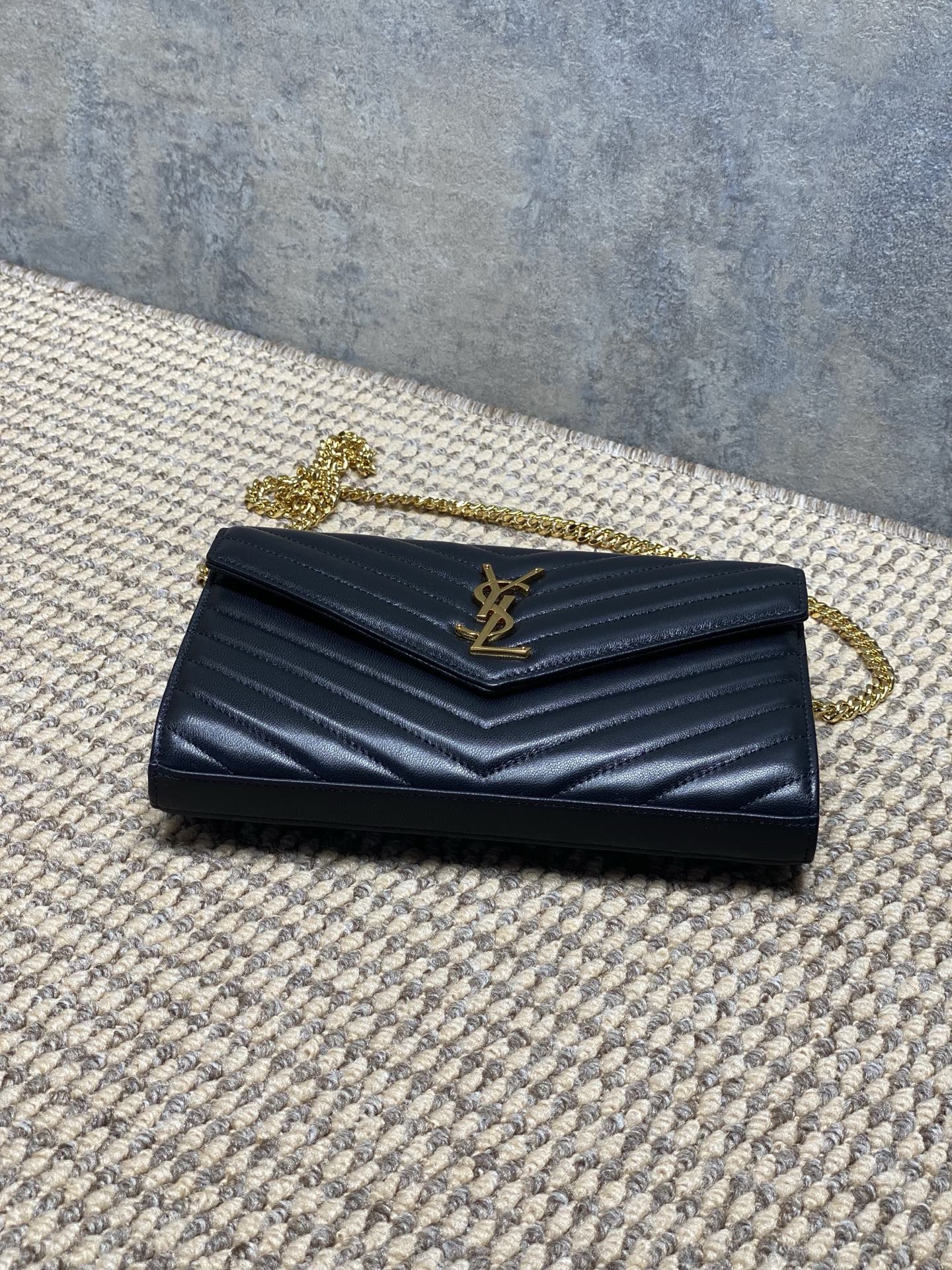 Ysl Clutch Bag Sheepskin L-s
