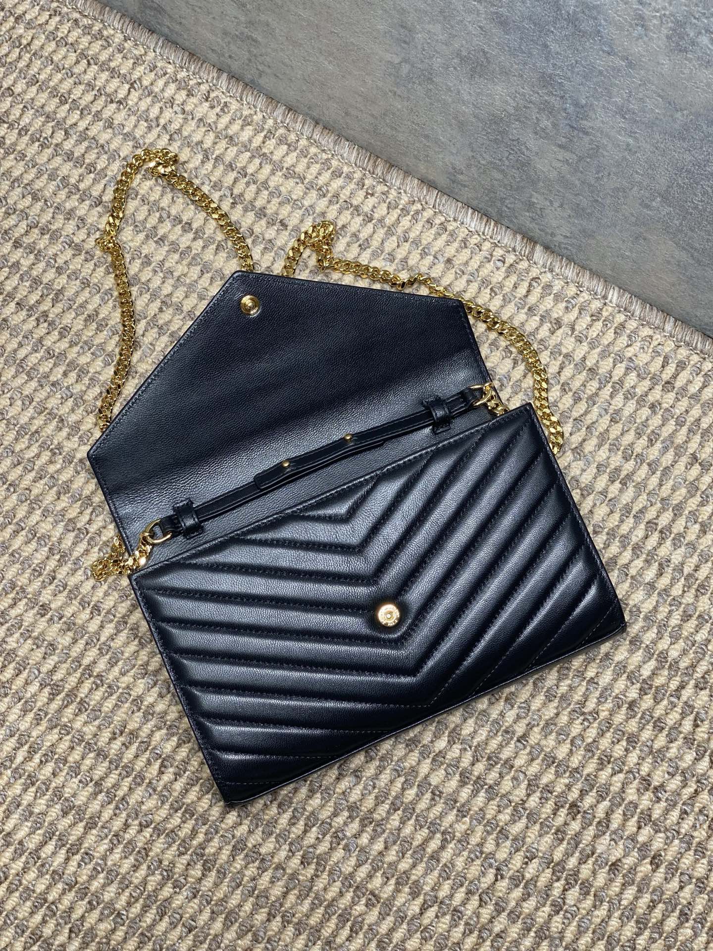 Ysl Clutch Bag Sheepskin L-s