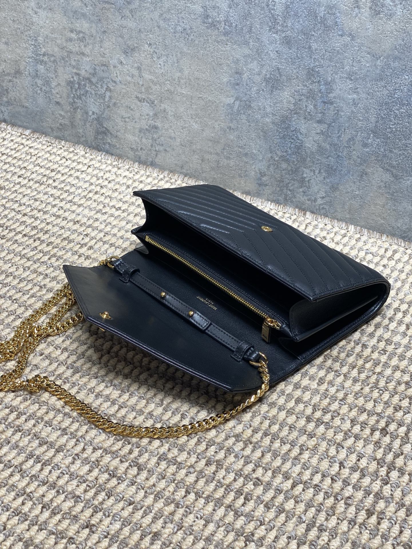 Ysl Clutch Bag Sheepskin L-s