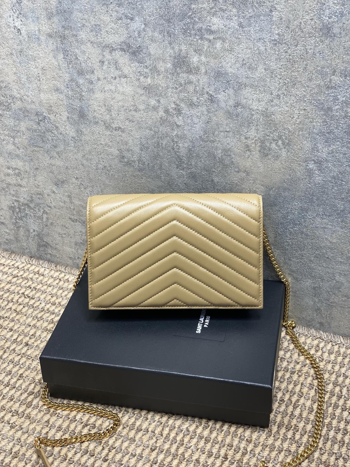 Ysl Clutch Bag Sheepskin L-s