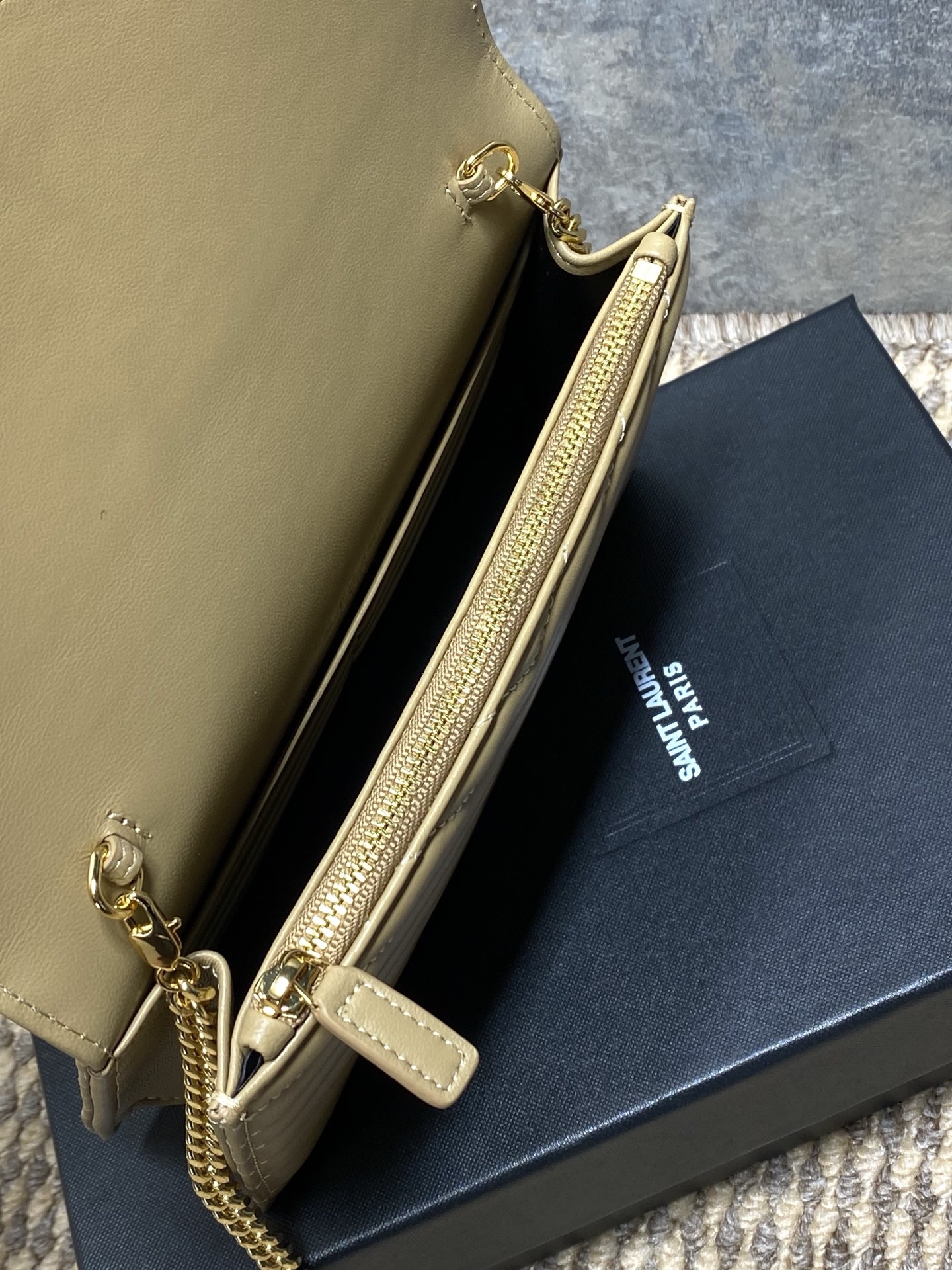 Ysl Clutch Bag Sheepskin L-s