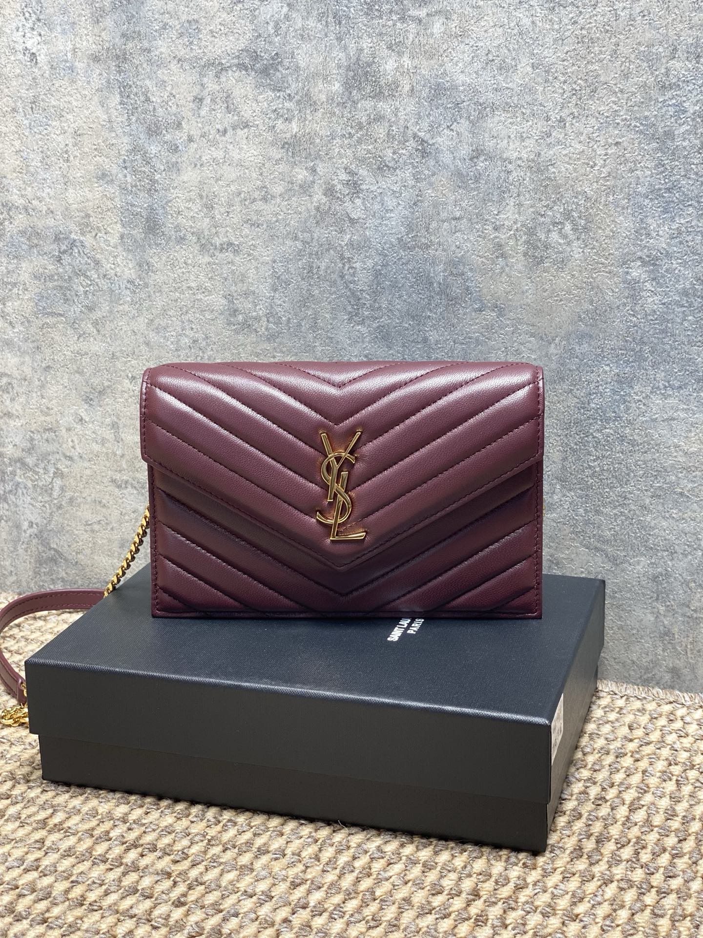 Ysl Clutch Bag Sheepskin L-s