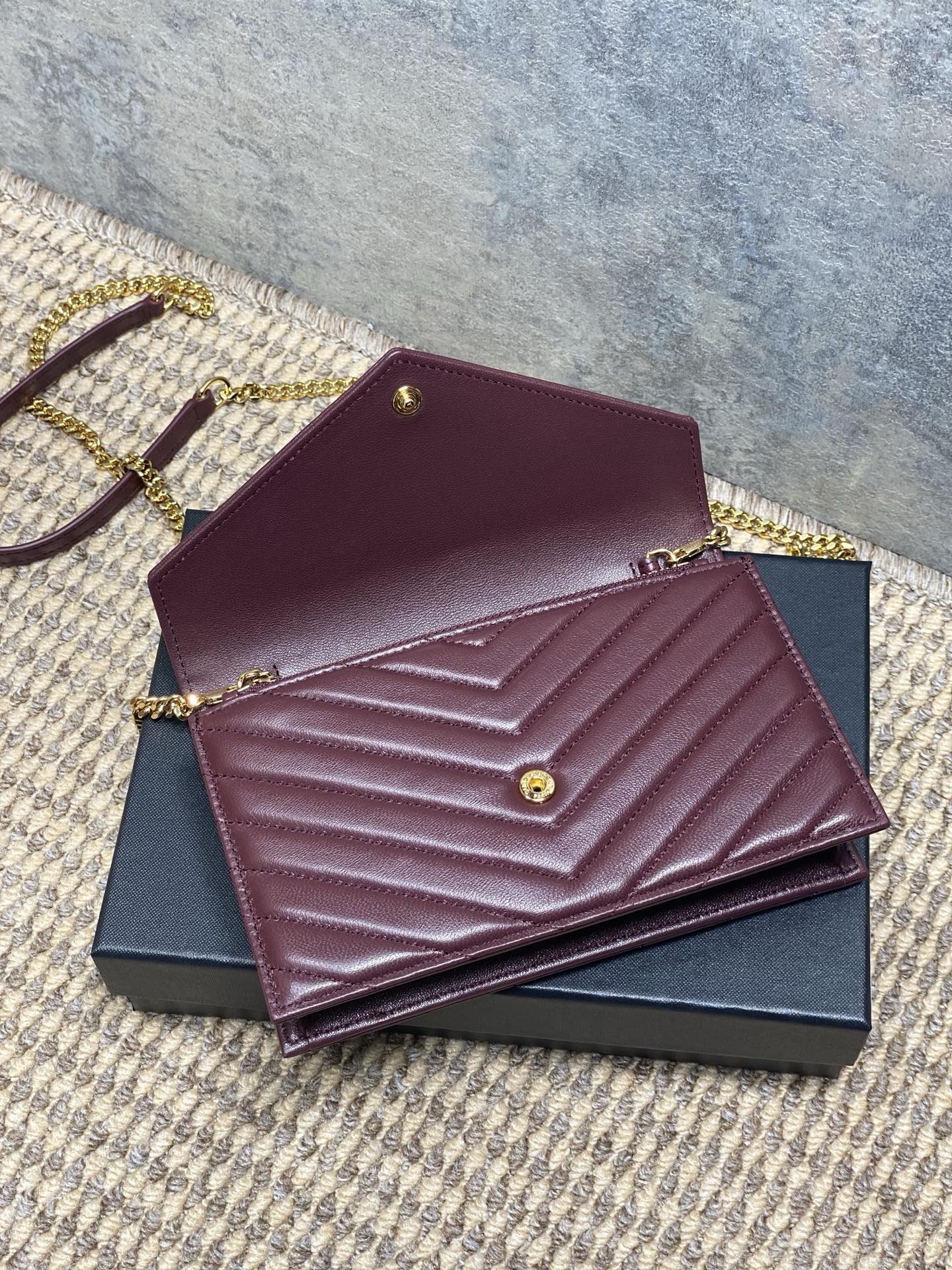 Ysl Clutch Bag Sheepskin L-s