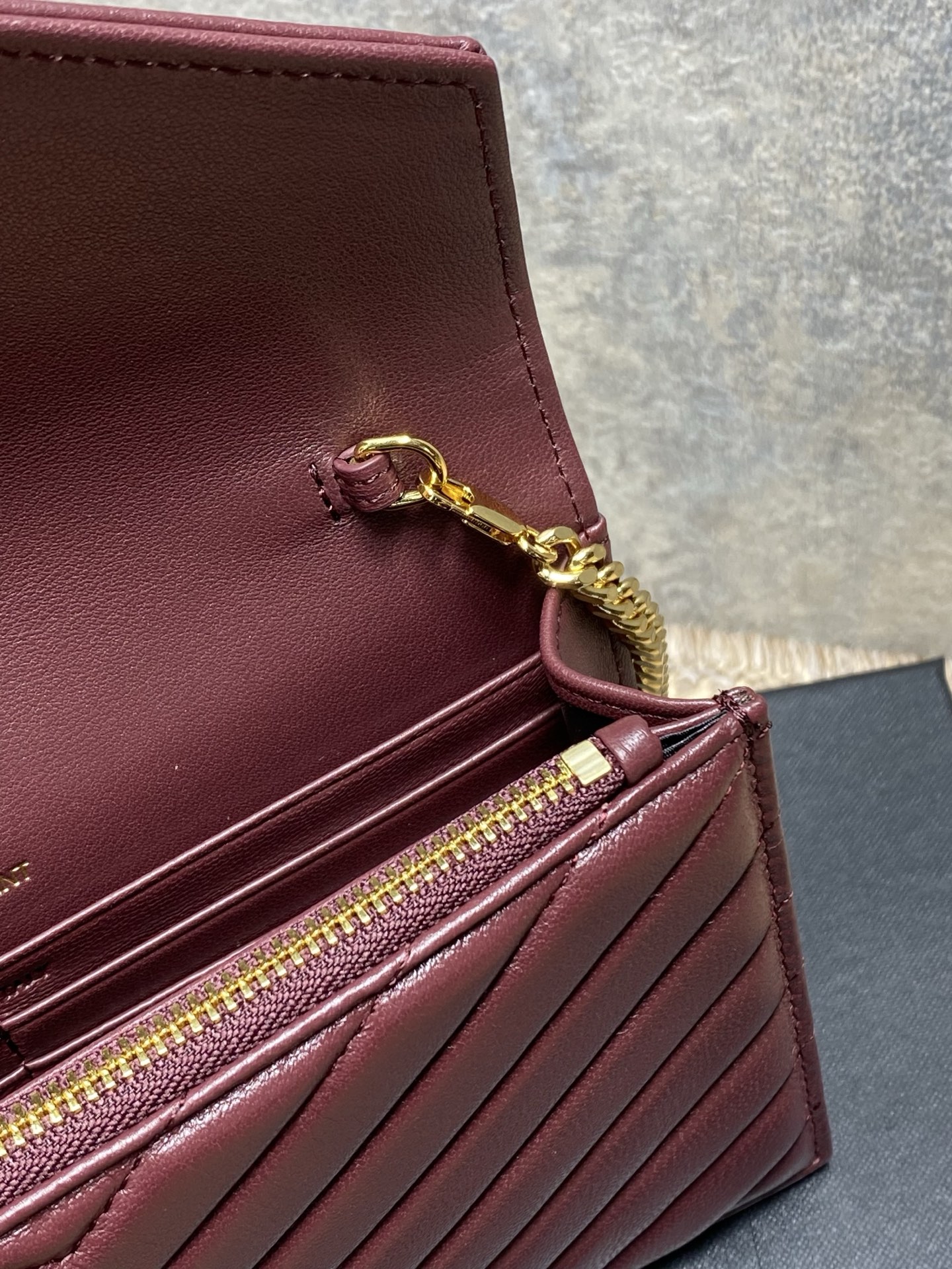 Ysl Clutch Bag Sheepskin L-s