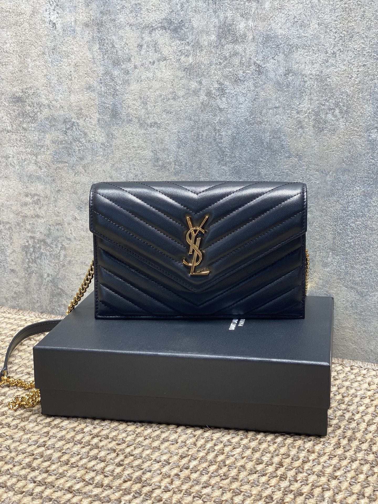 Ysl Clutch Bag Sheepskin L-s