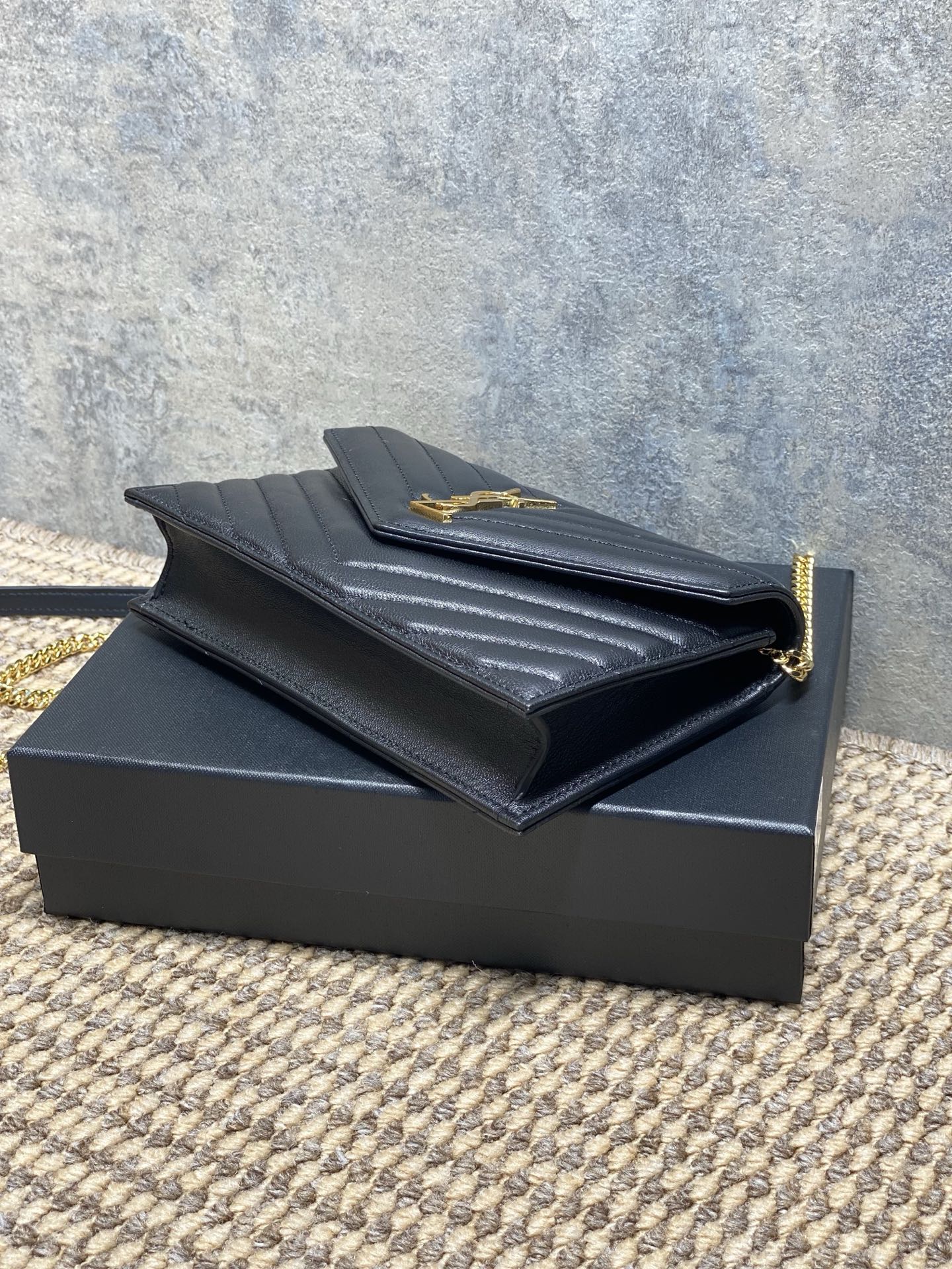 Ysl Clutch Bag Sheepskin L-s