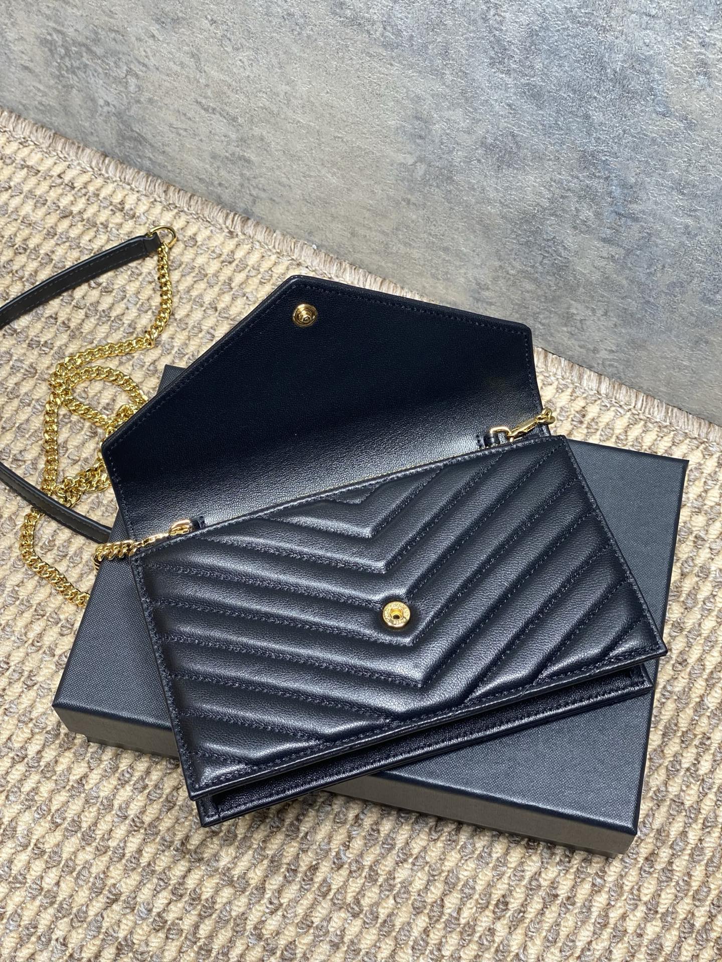 Ysl Clutch Bag Sheepskin L-s