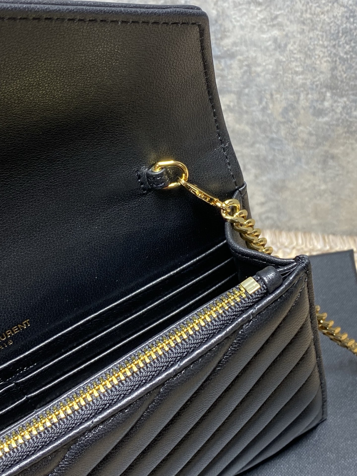 Ysl Clutch Bag Sheepskin L-s