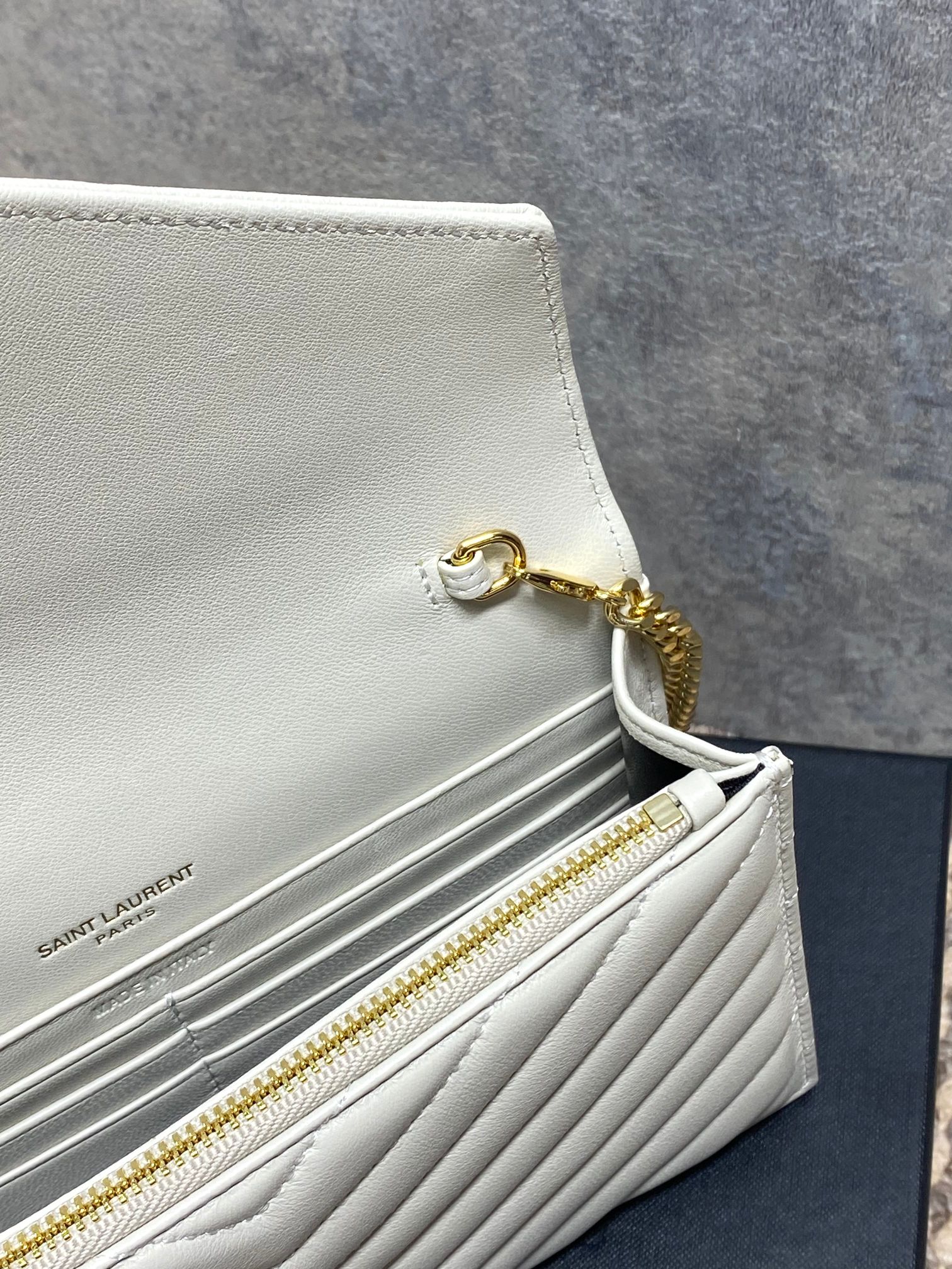 Ysl Clutch Bag Sheepskin L-s