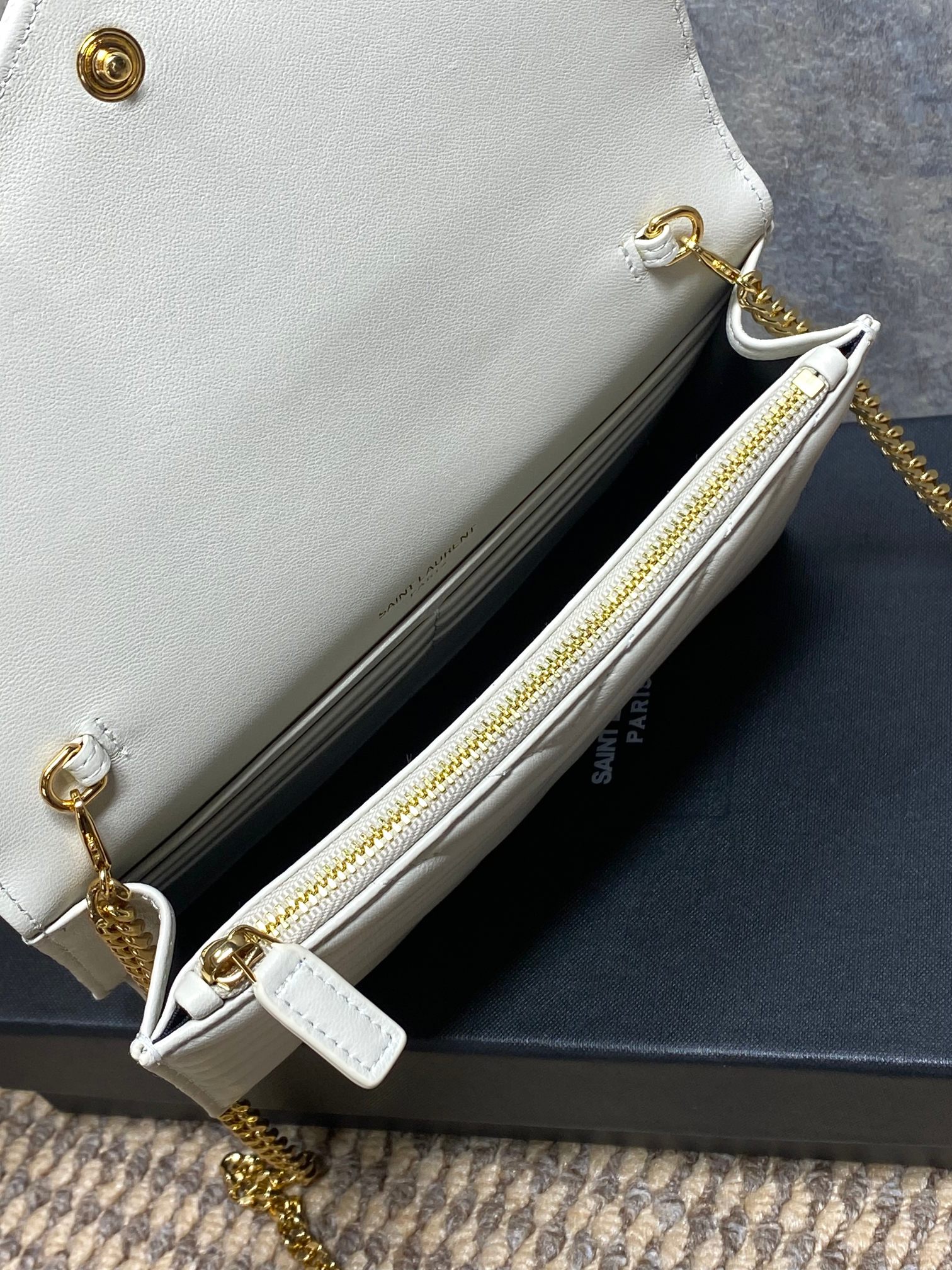 Ysl Clutch Bag Sheepskin L-s