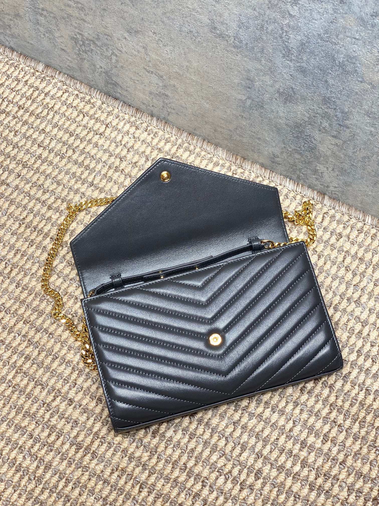 Ysl Clutch Bag Sheepskin L-s