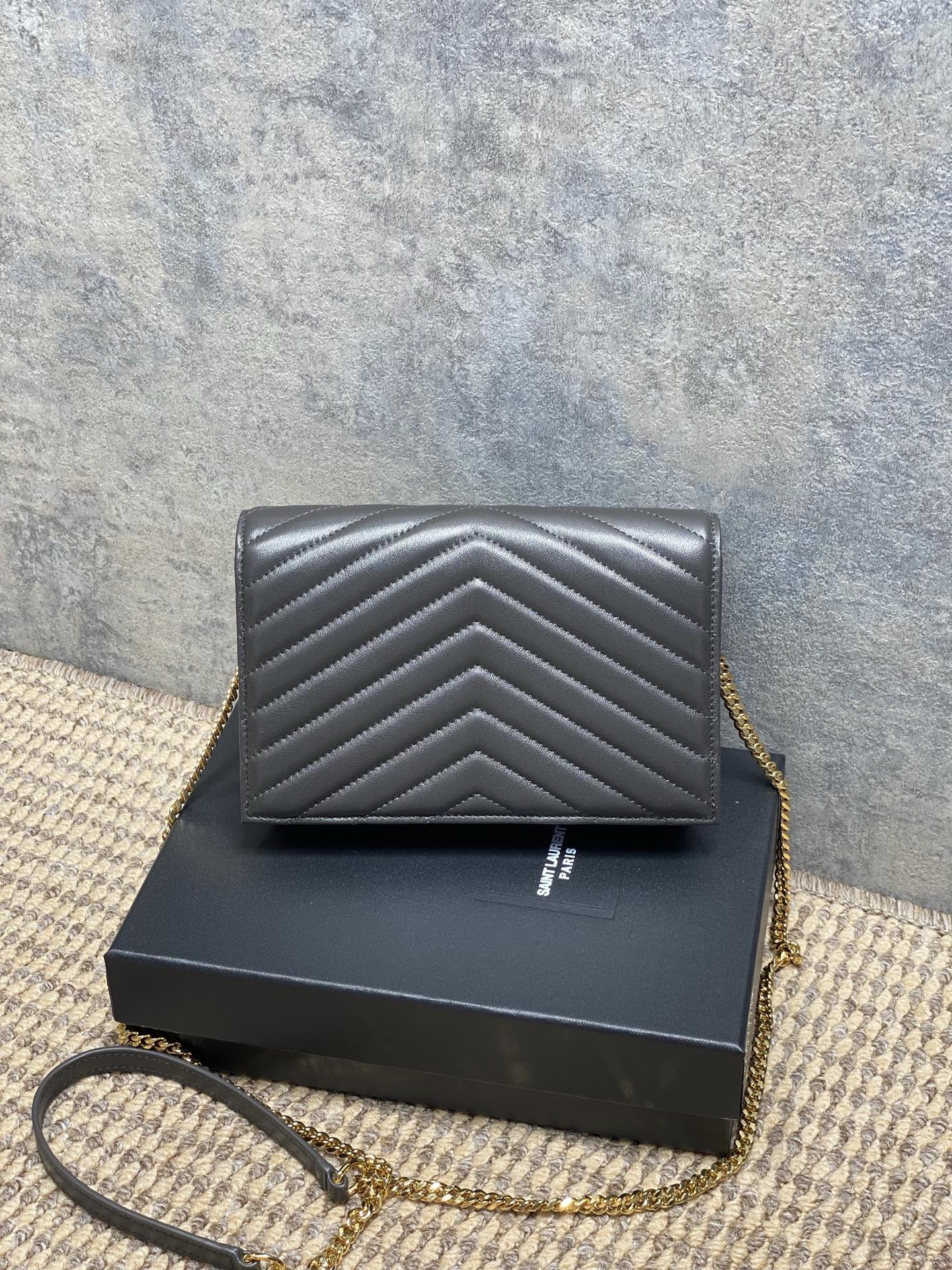 Ysl Clutch Bag Sheepskin L-s