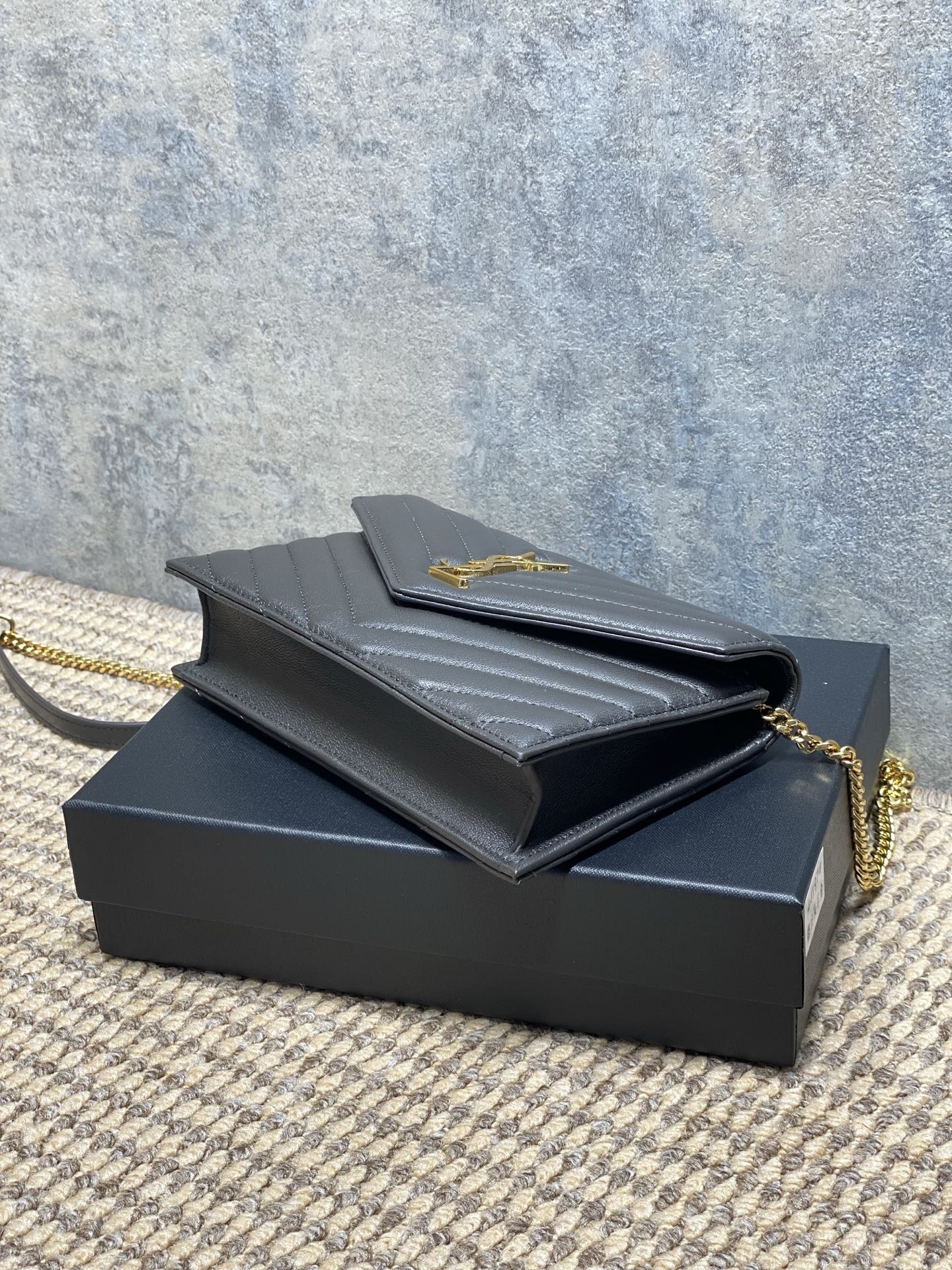 Ysl Clutch Bag Sheepskin L-s