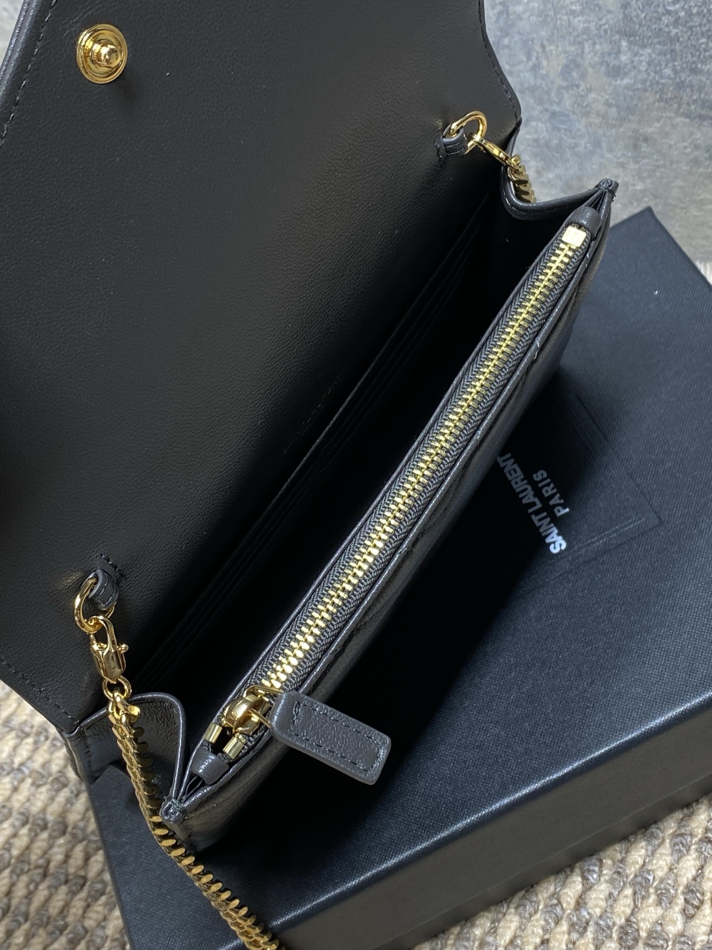 Ysl Clutch Bag Sheepskin L-s