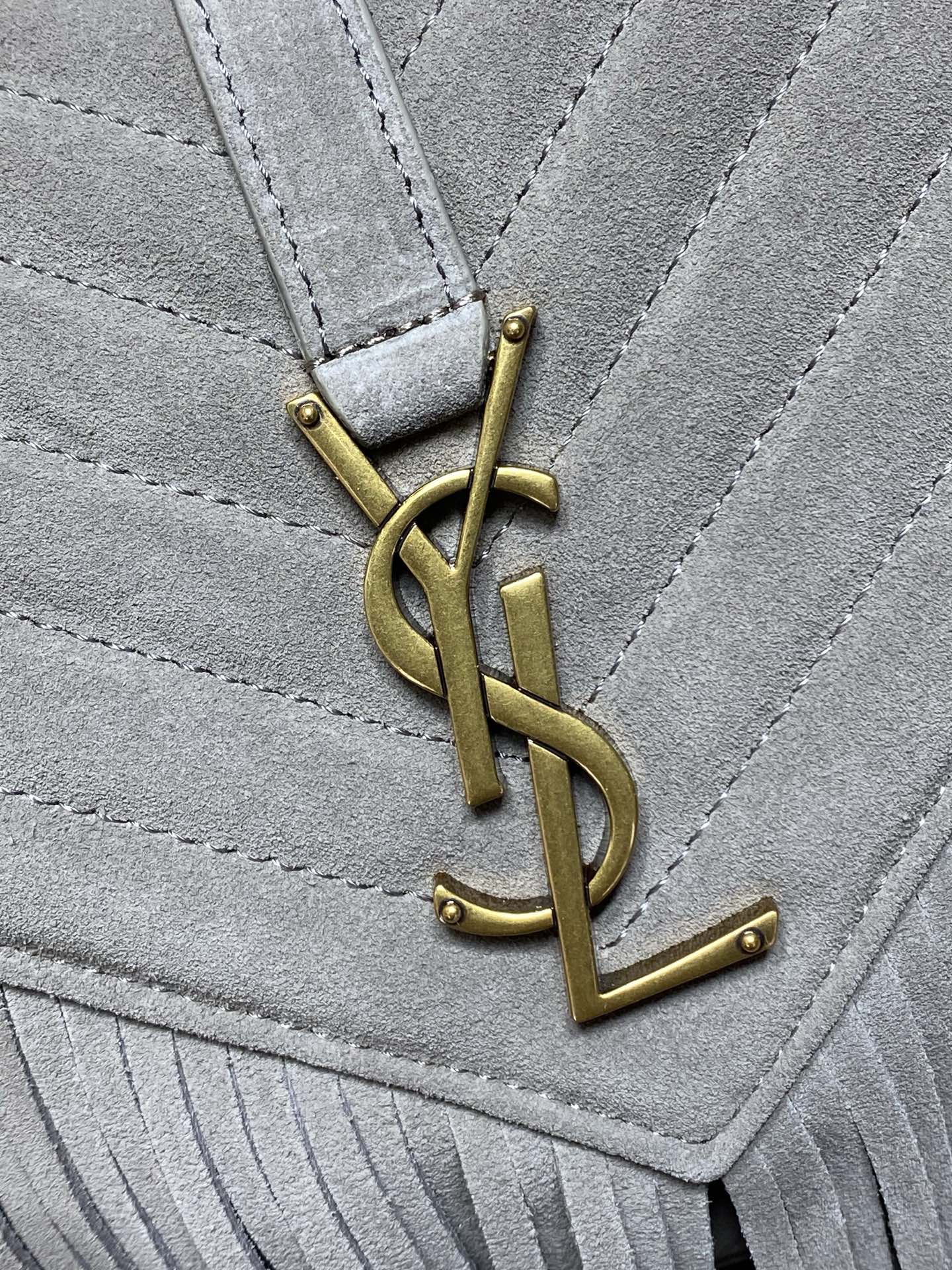 Ysl Tote Bag Real Leather Gold 24cm-l-s