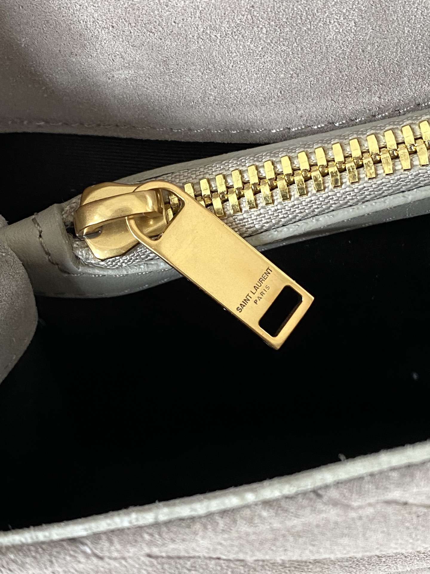 Ysl Tote Bag Real Leather Gold 24cm-l-s