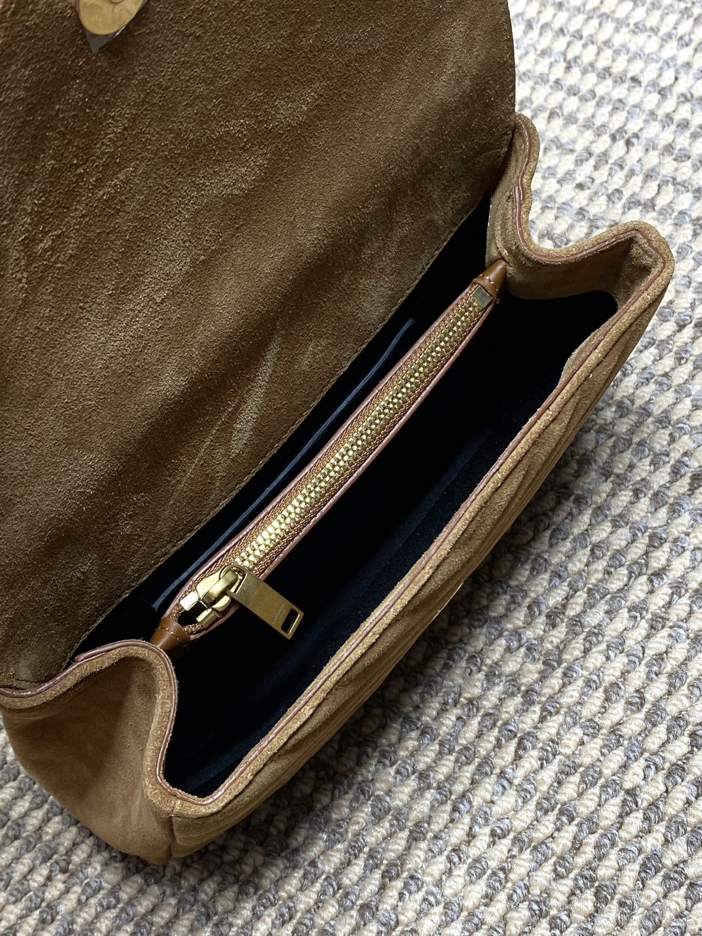 Ysl Tote Bag Real Leather Gold 24cm-l-s