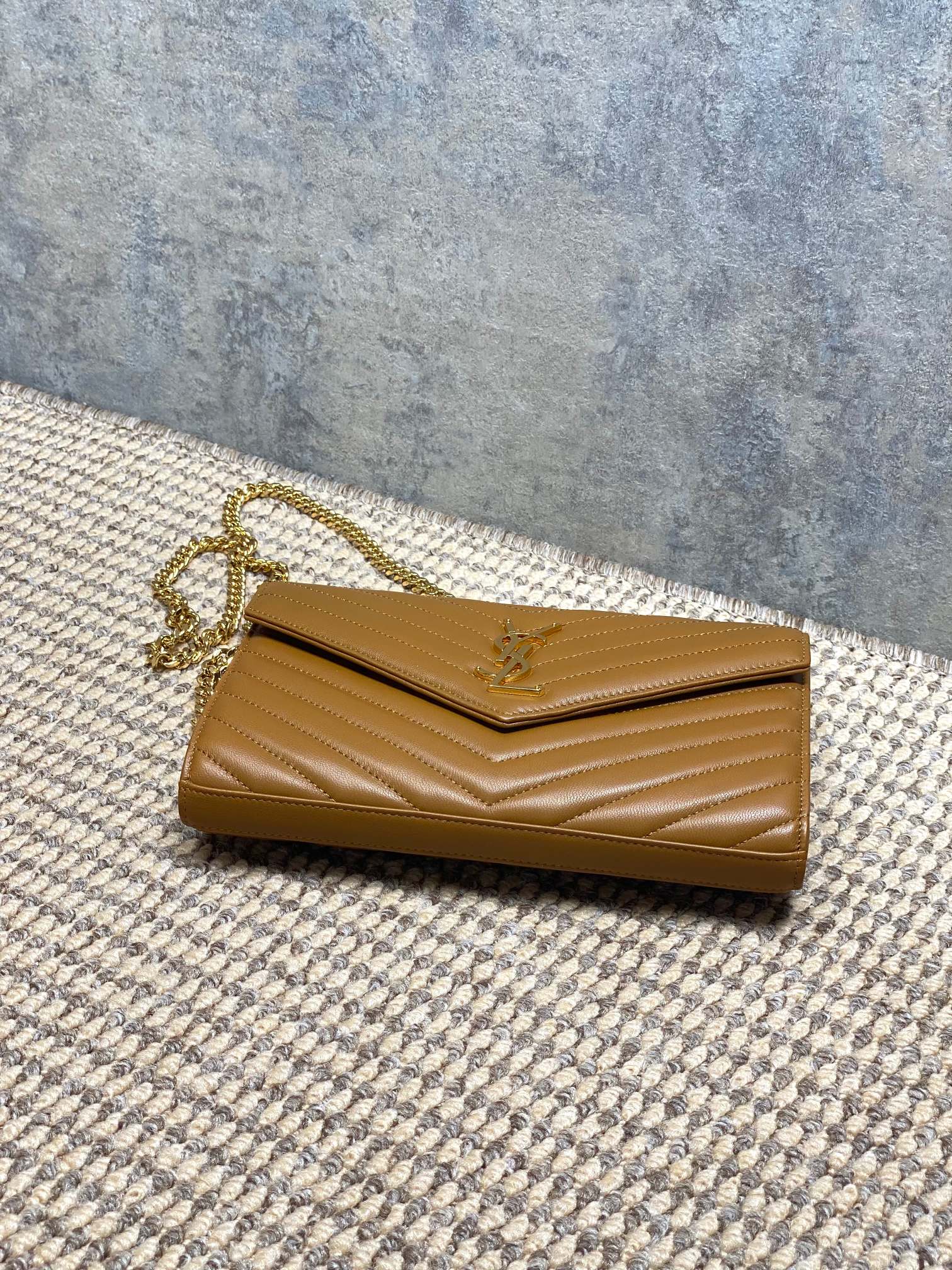 Ysl Clutch Bag Sheepskin L-s