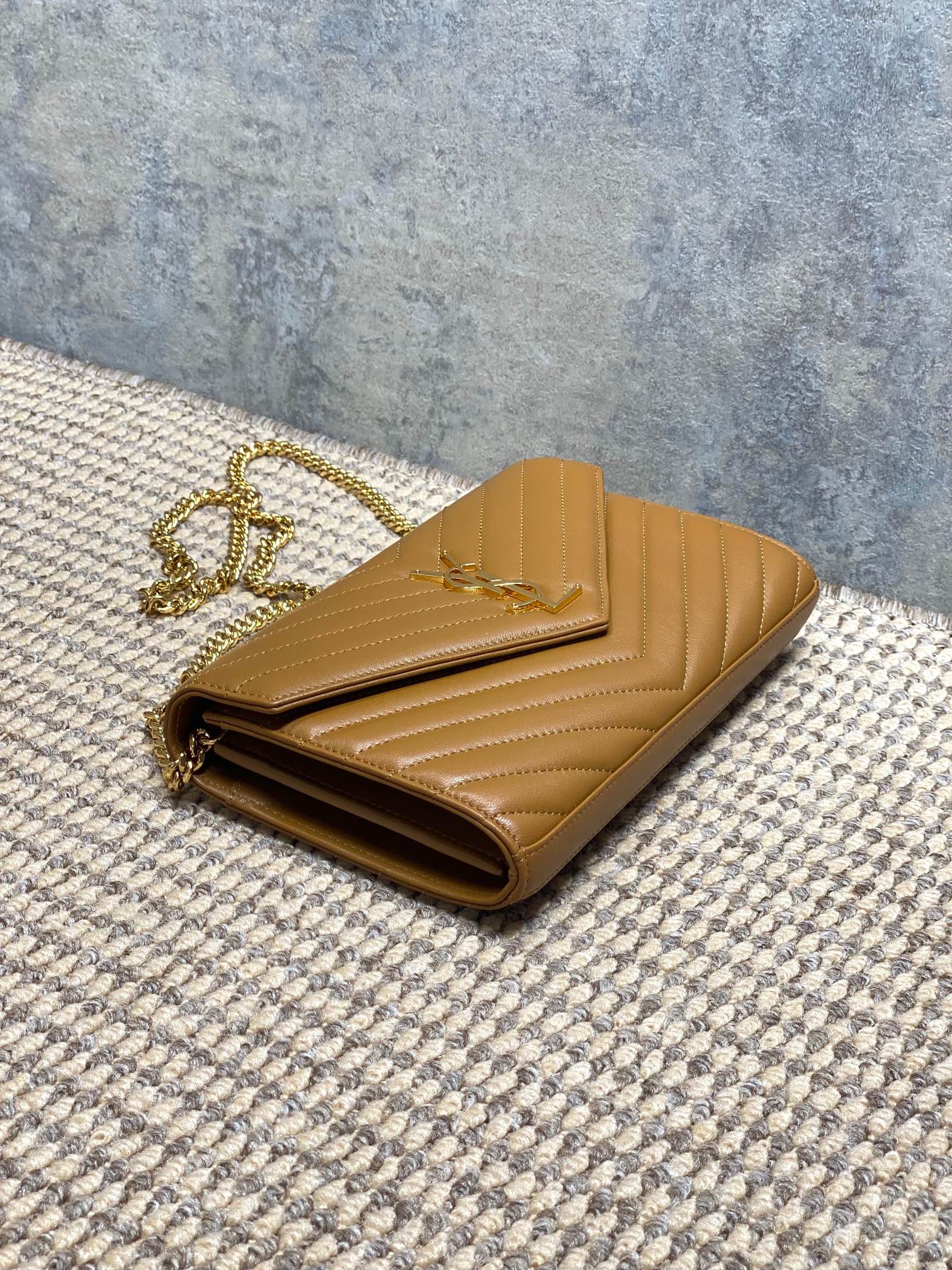 Ysl Clutch Bag Sheepskin L-s