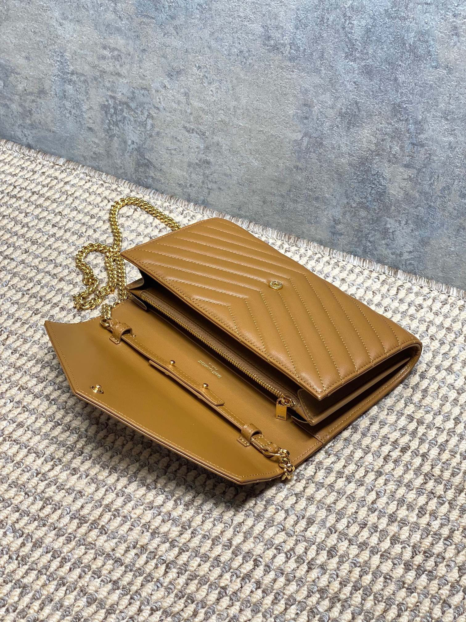 Ysl Clutch Bag Sheepskin L-s