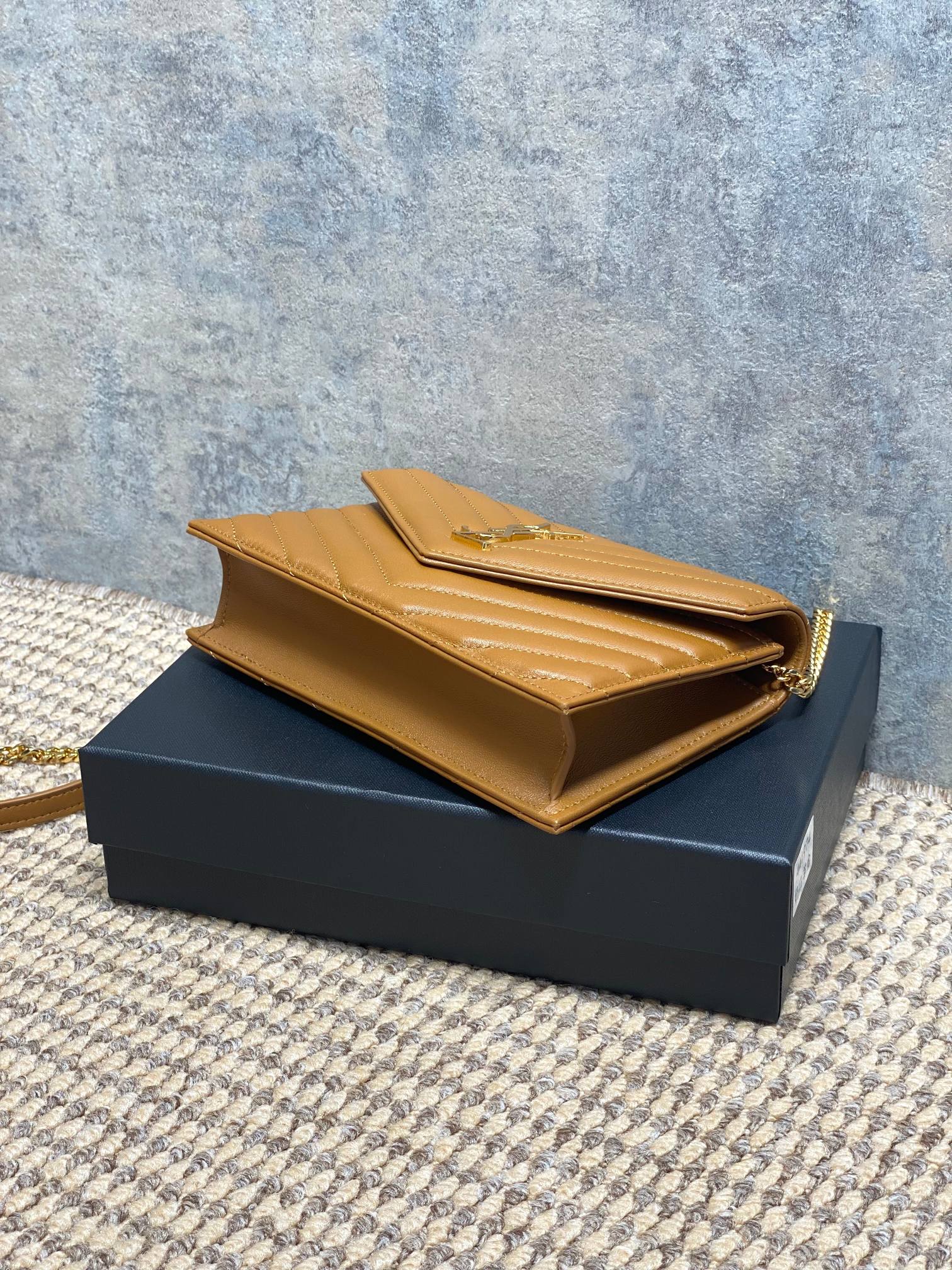 Ysl Clutch Bag Sheepskin L-s