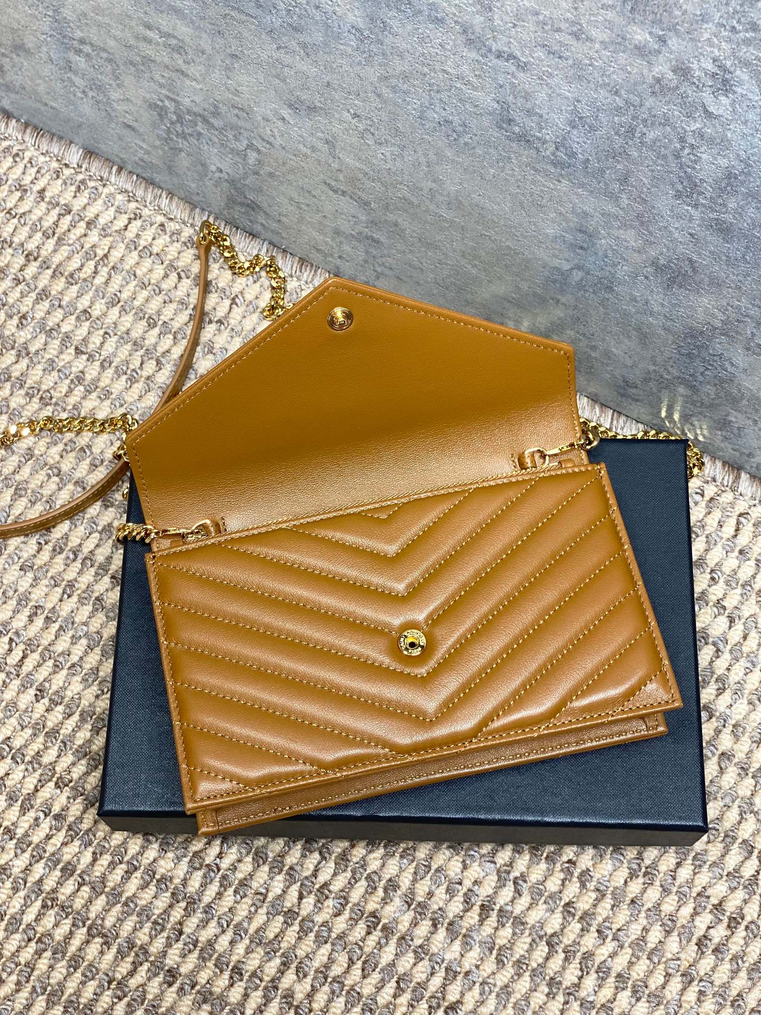 Ysl Clutch Bag Sheepskin L-s