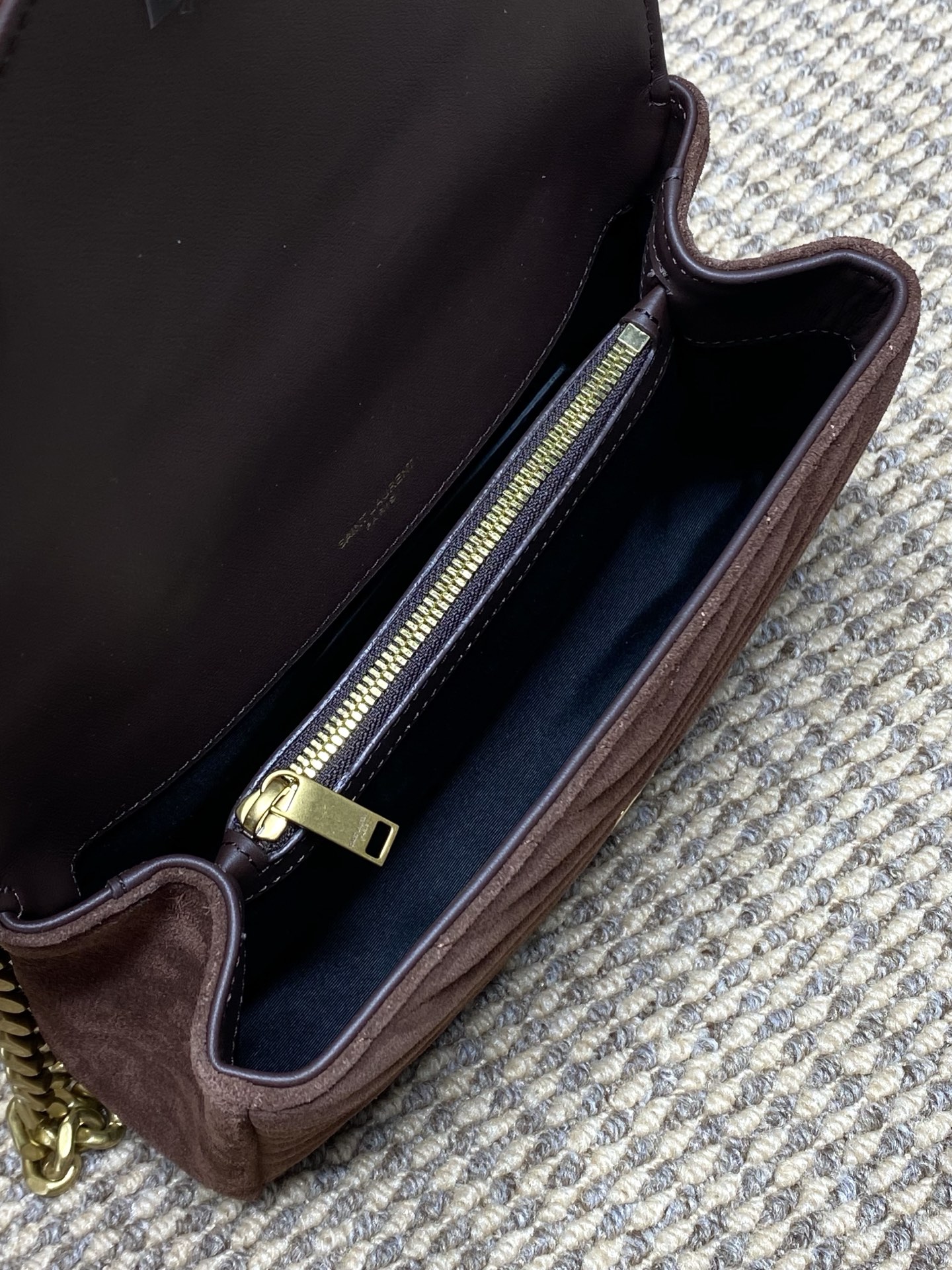 Ysl Tote Bag Real Leather Gold 24cm-l-s