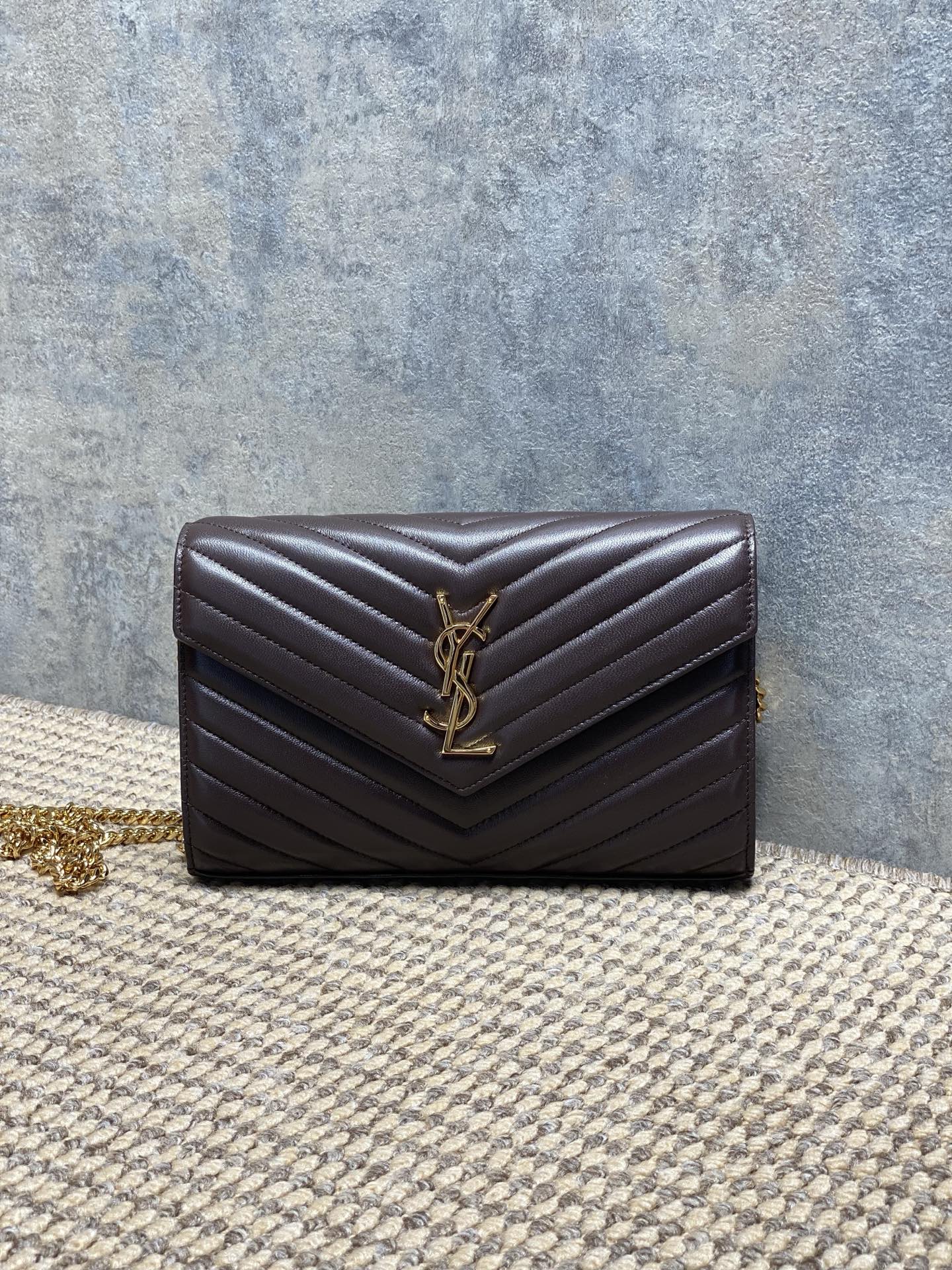Ysl Clutch Bag Sheepskin L-s