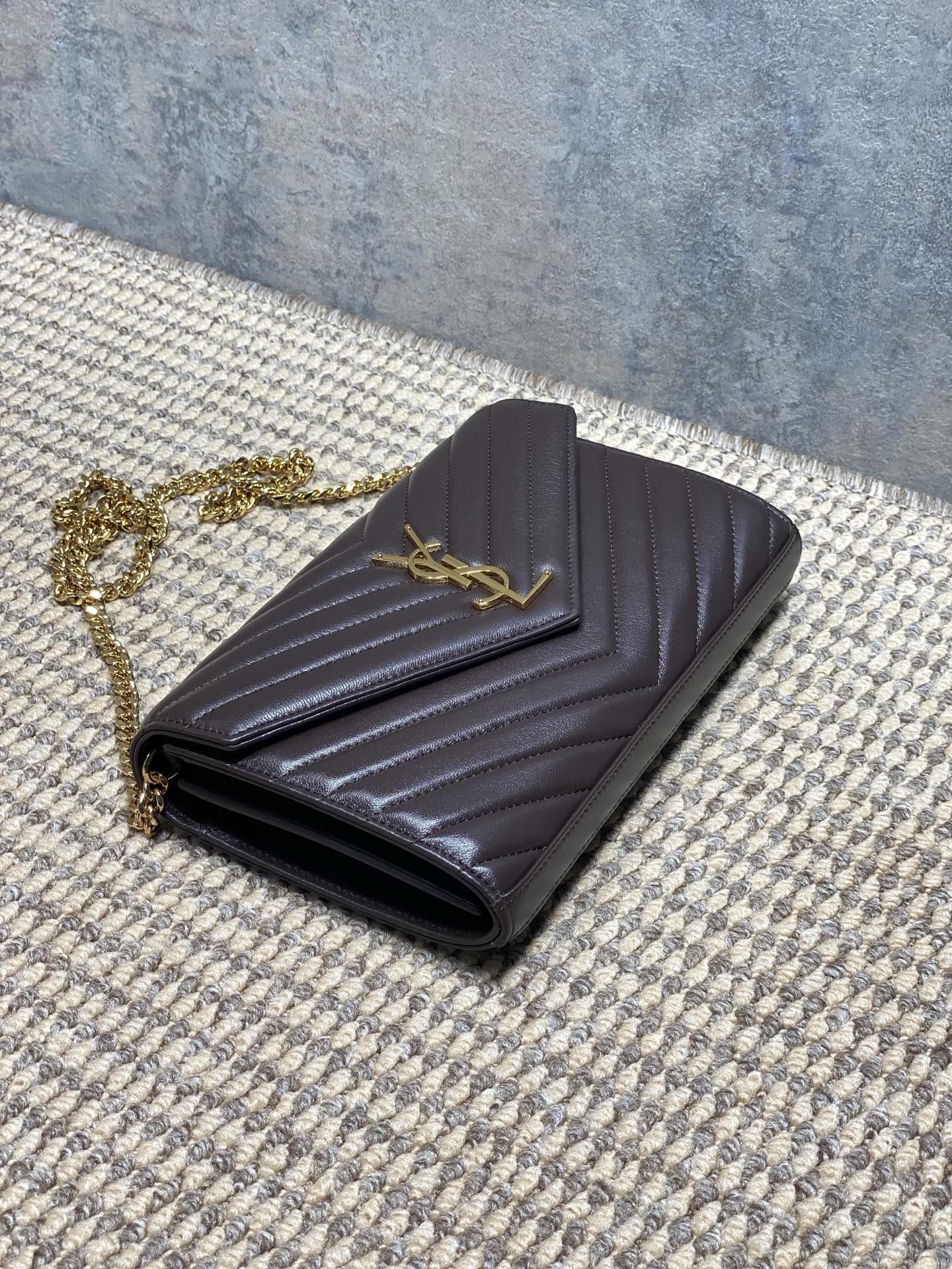 Ysl Clutch Bag Sheepskin L-s