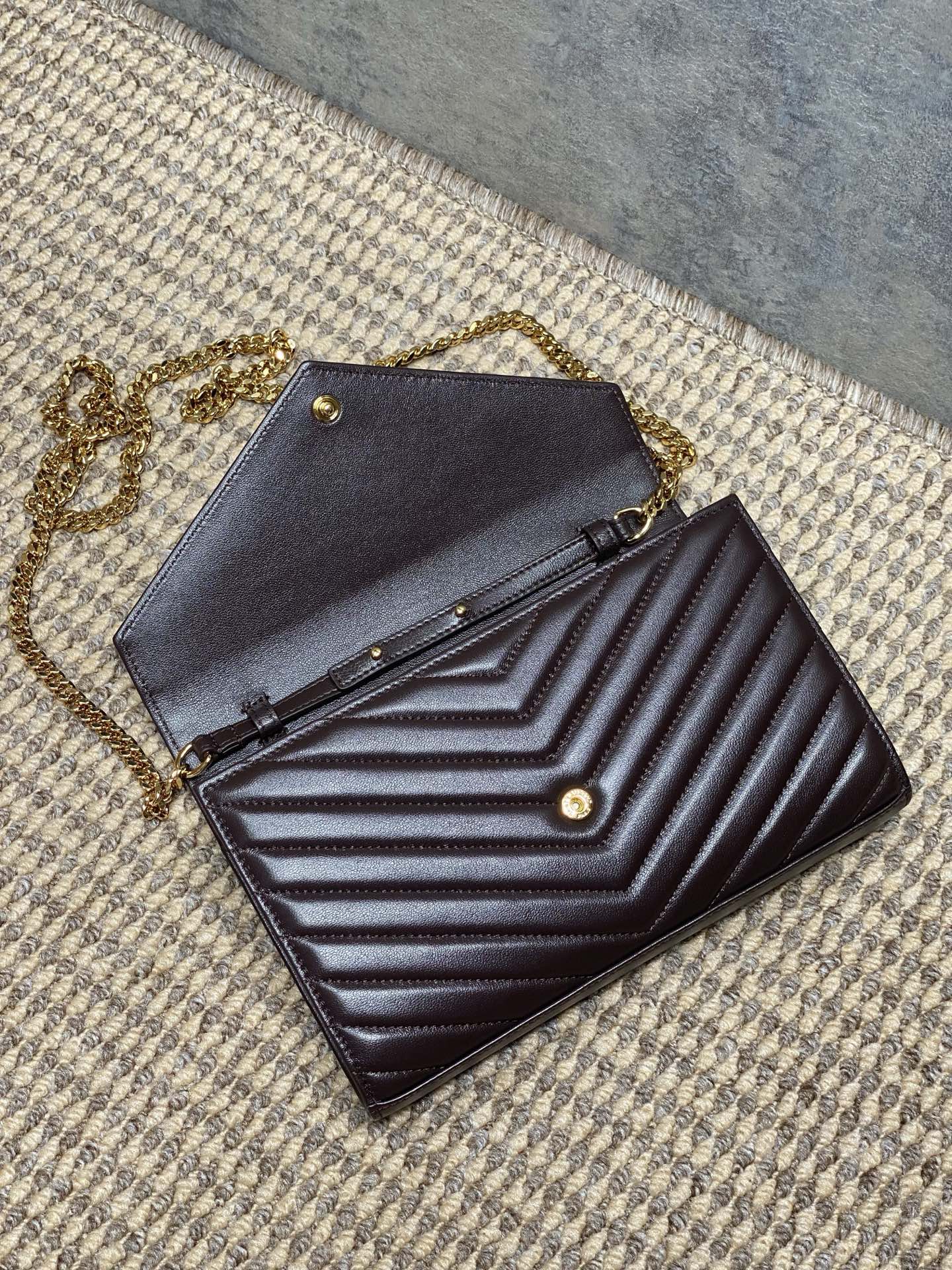 Ysl Clutch Bag Sheepskin L-s