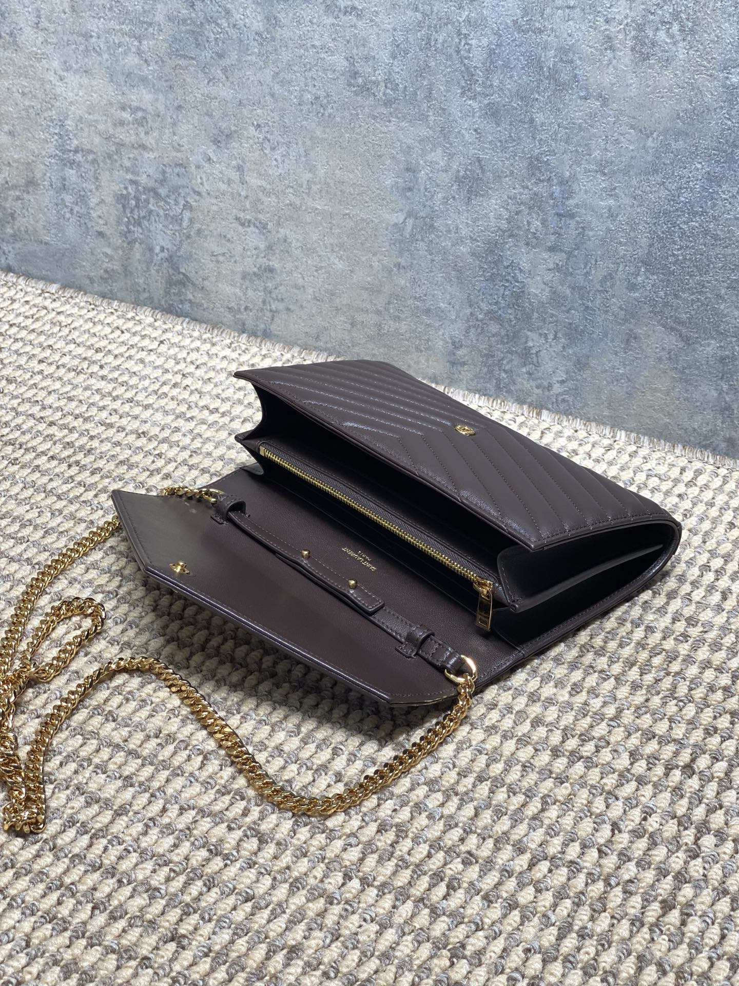 Ysl Clutch Bag Sheepskin L-s