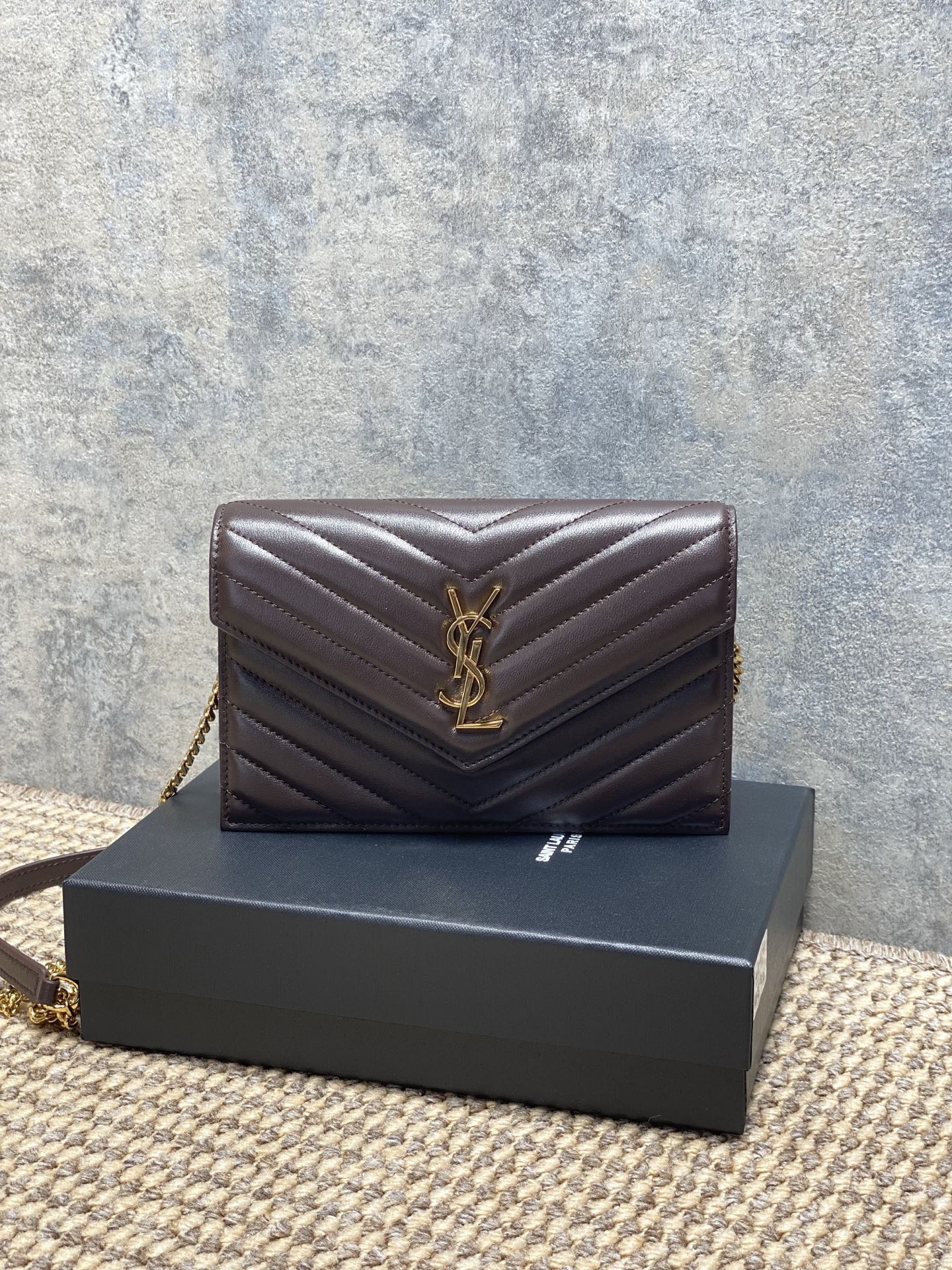 Ysl Clutch Bag Sheepskin L-s