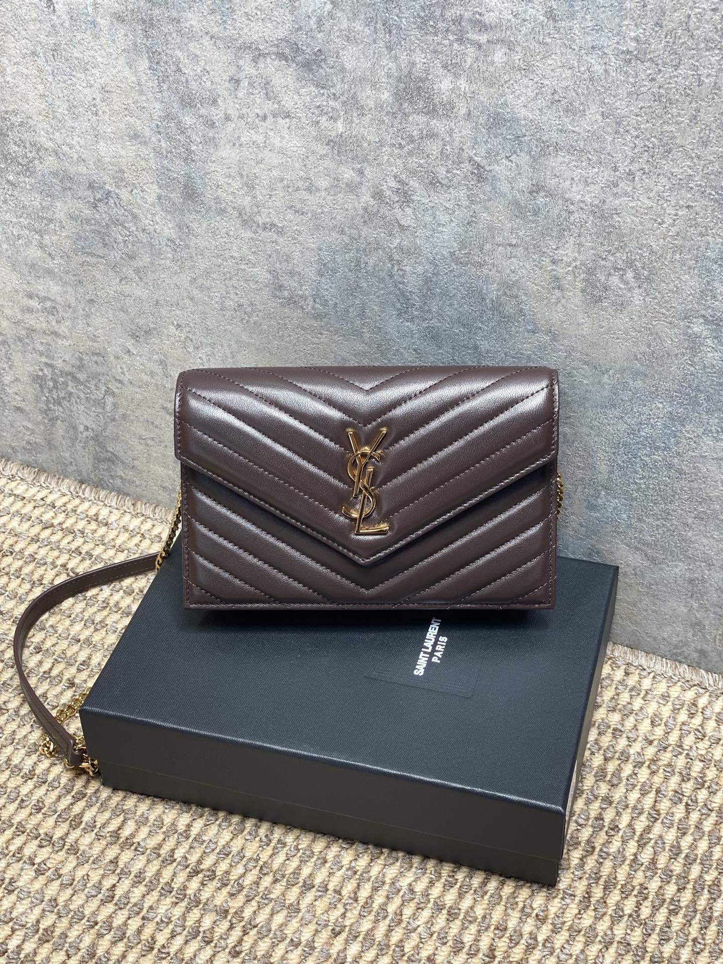 Ysl Clutch Bag Sheepskin L-s