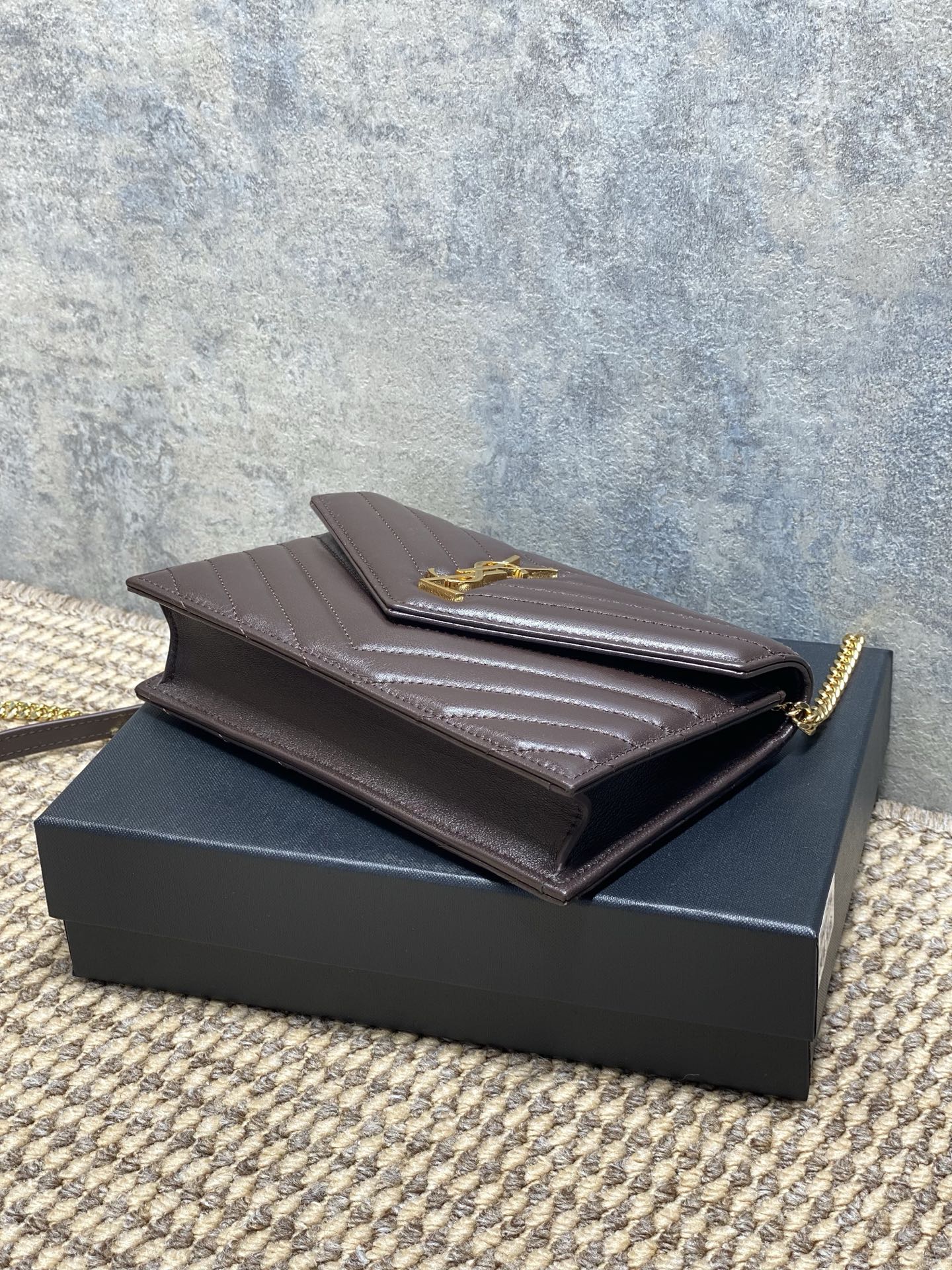 Ysl Clutch Bag Sheepskin L-s