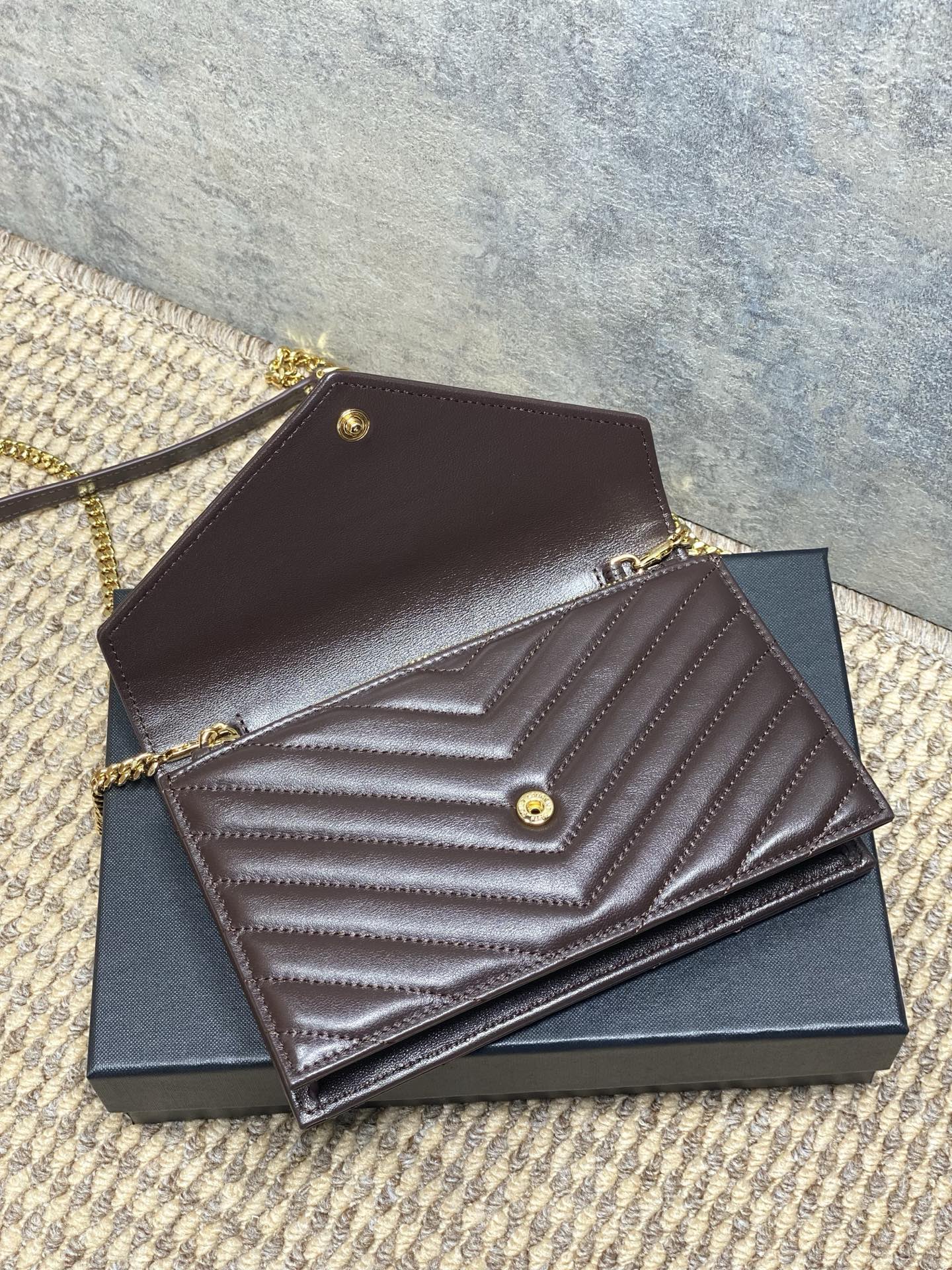 Ysl Clutch Bag Sheepskin L-s