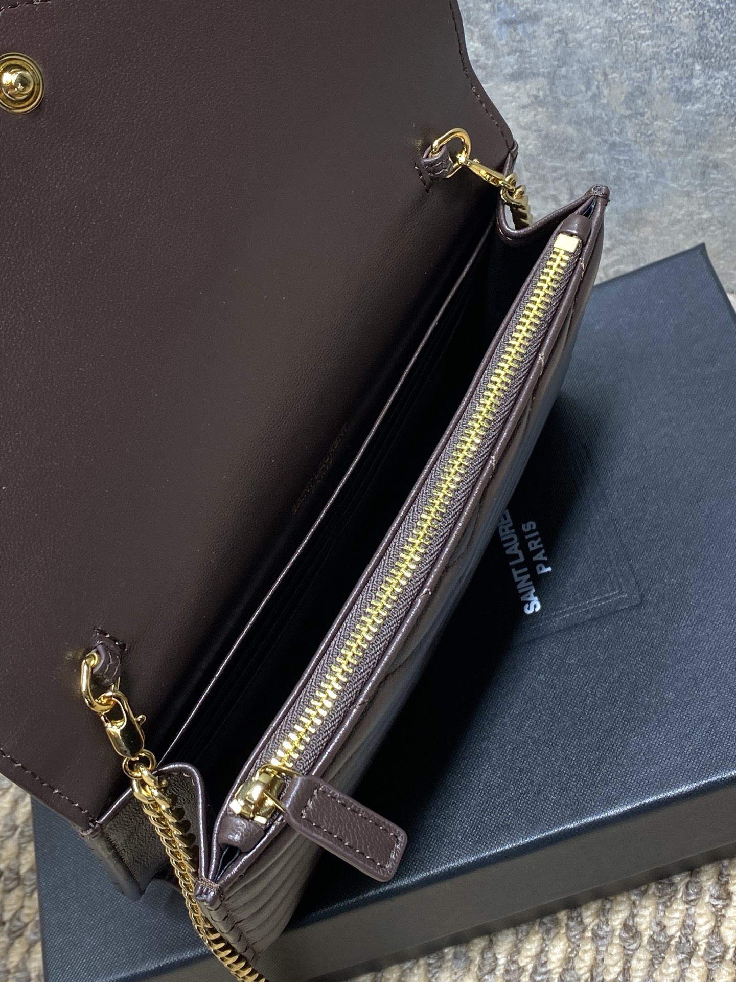 Ysl Clutch Bag Sheepskin L-s