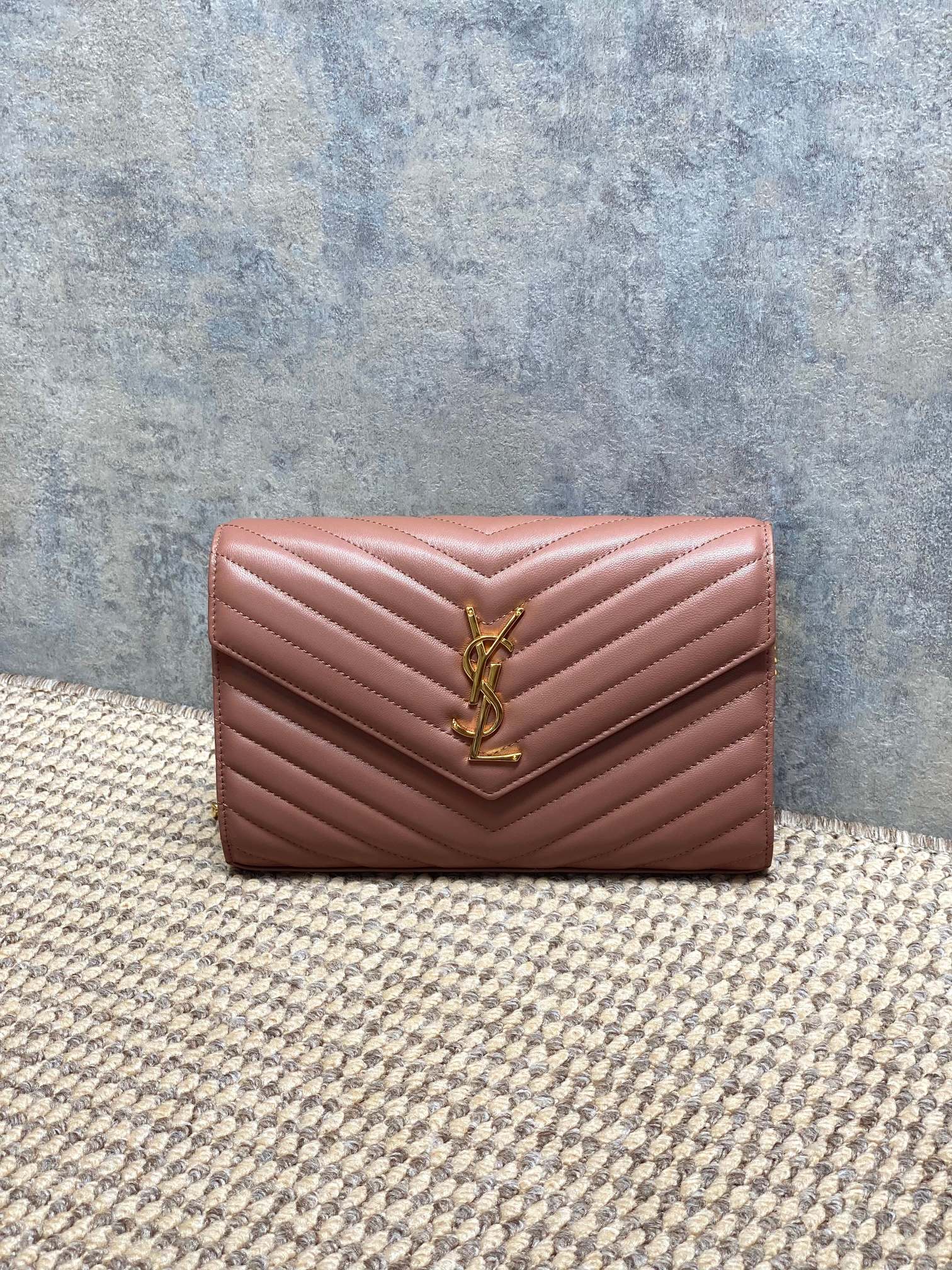 Ysl Clutch Bag Sheepskin L-s