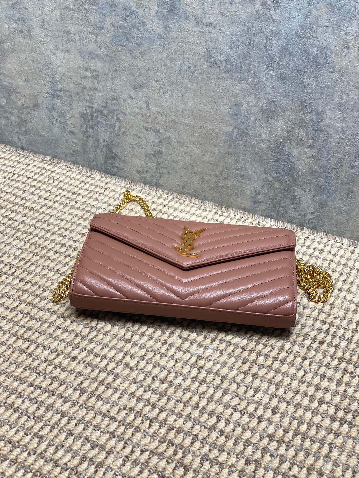 Ysl Clutch Bag Sheepskin L-s